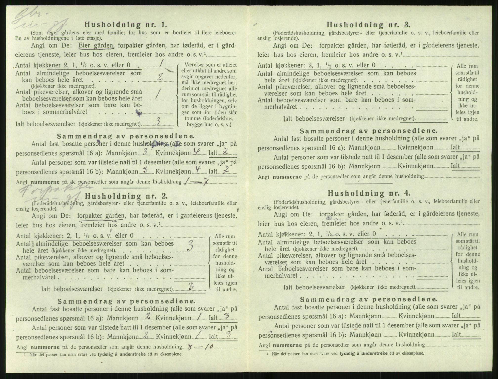 SAT, 1920 census for Hjørundfjord, 1920, p. 280