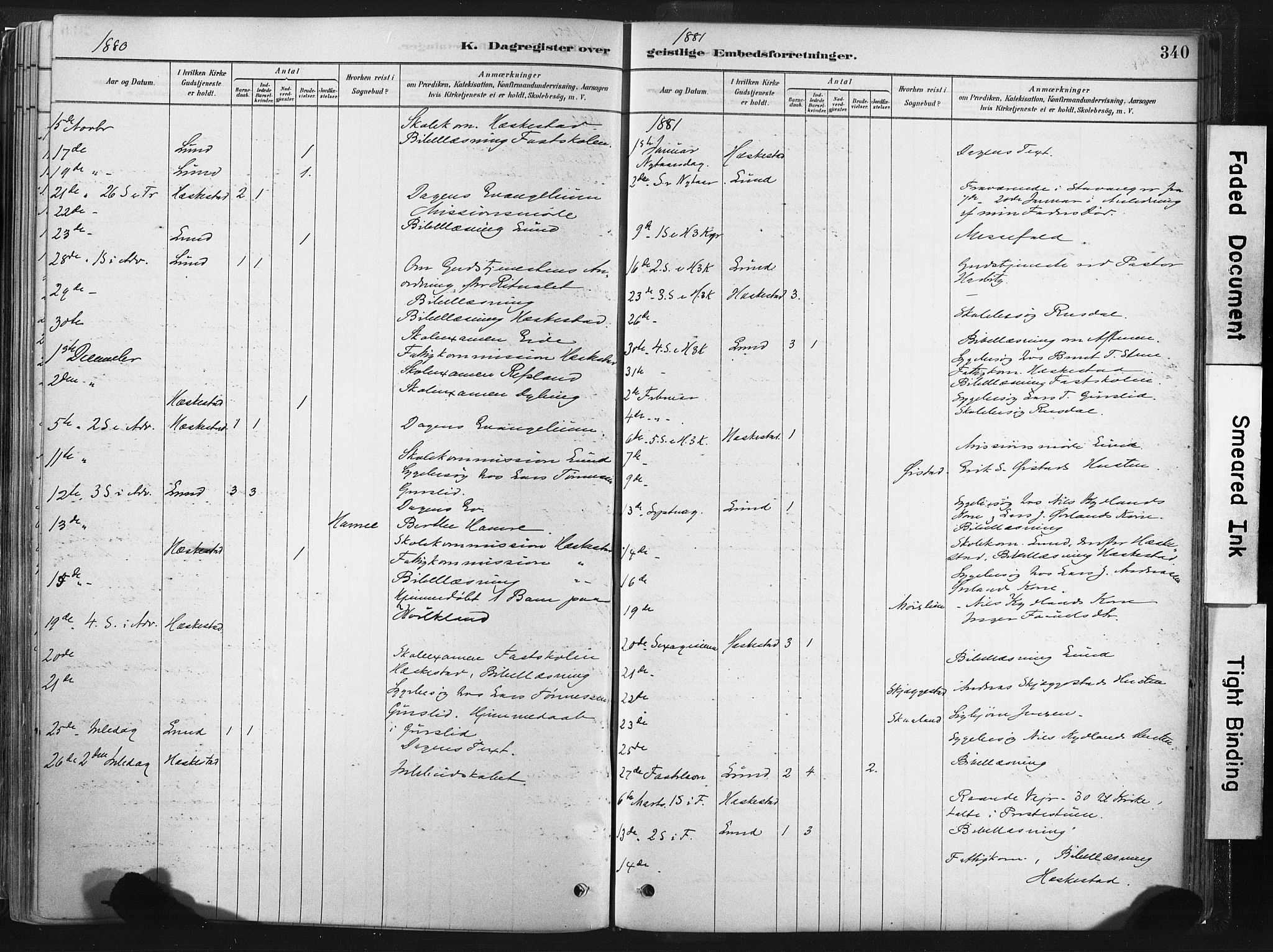 Lund sokneprestkontor, SAST/A-101809/S06/L0011: Parish register (official) no. A 10, 1877-1904, p. 340