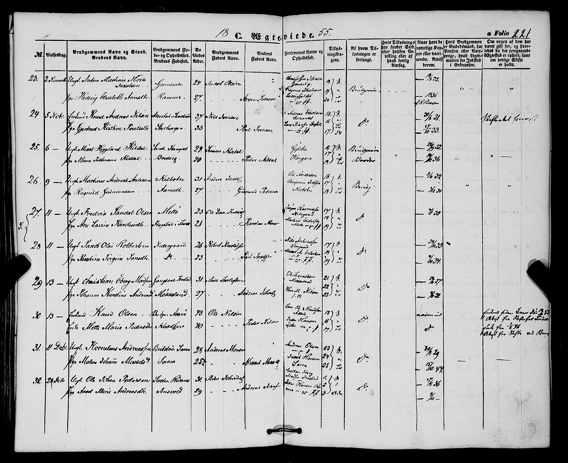 Trondenes sokneprestkontor, AV/SATØ-S-1319/H/Ha/L0011kirke: Parish register (official) no. 11, 1853-1862, p. 221