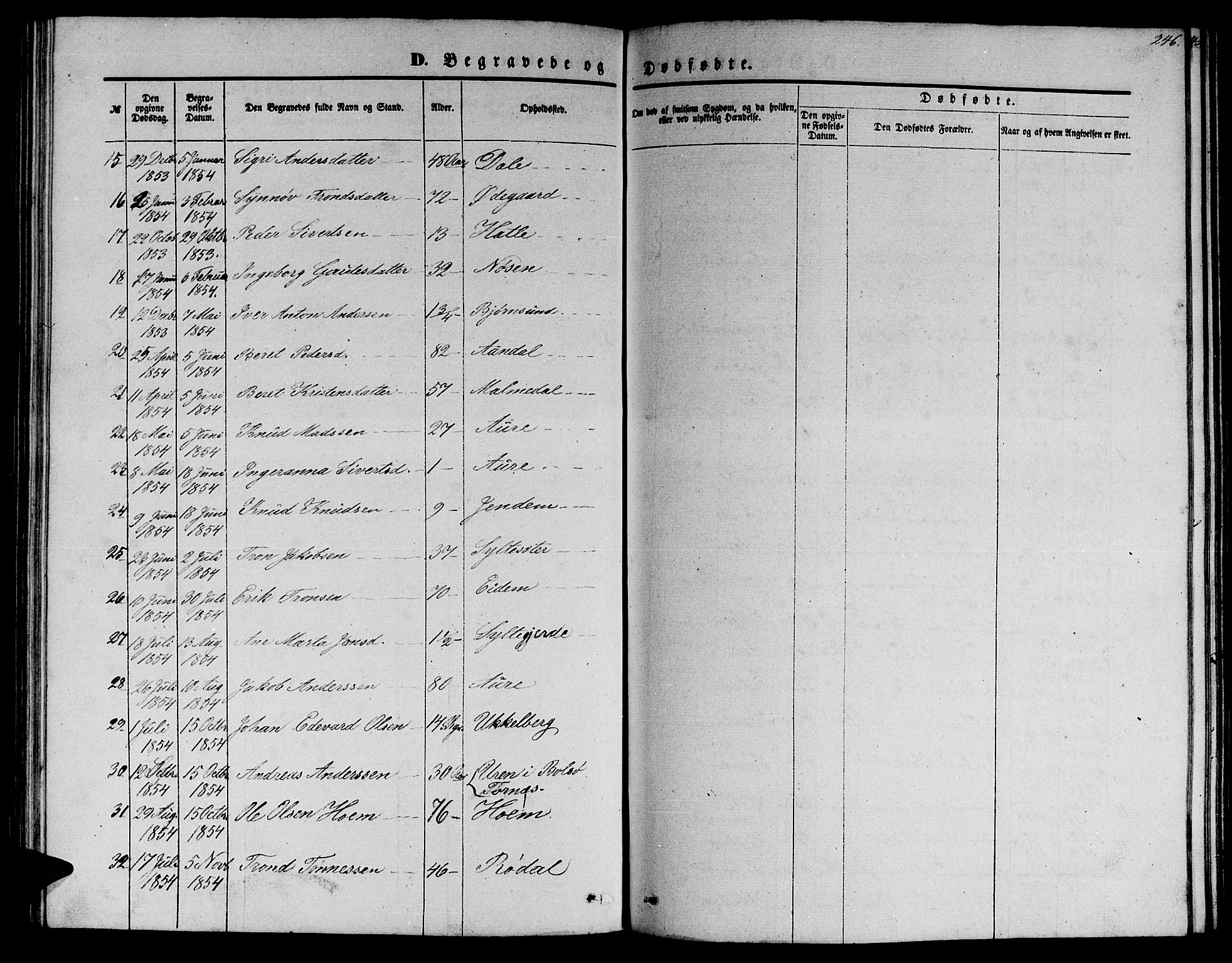 Ministerialprotokoller, klokkerbøker og fødselsregistre - Møre og Romsdal, AV/SAT-A-1454/565/L0753: Parish register (copy) no. 565C02, 1845-1870, p. 246