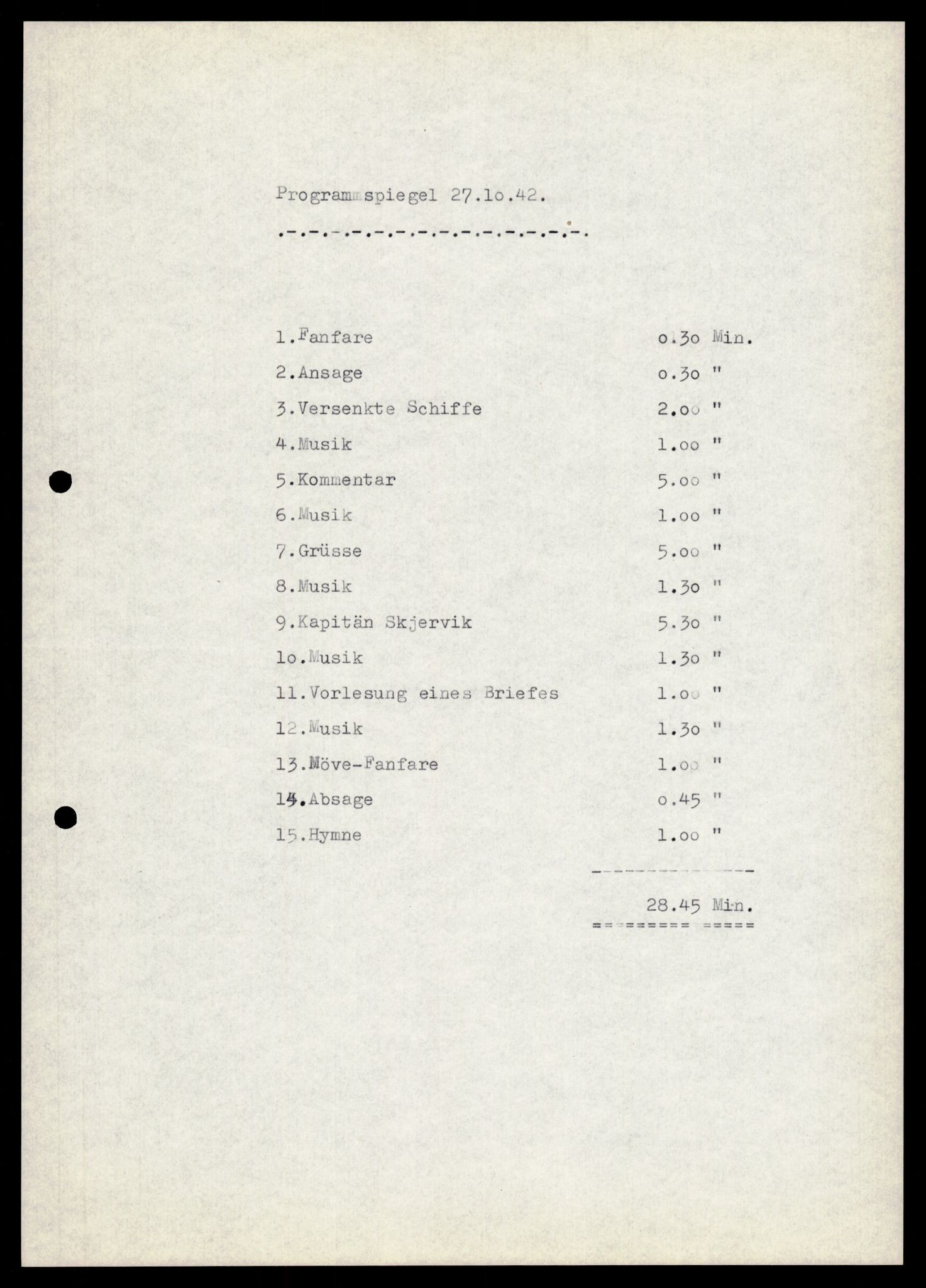 Forsvarets Overkommando. 2 kontor. Arkiv 11.4. Spredte tyske arkivsaker, AV/RA-RAFA-7031/D/Dar/Darb/L0009: Reichskommissariat - Hauptabteilung Volksaufklärung und Propaganda, 1940-1942, p. 1161