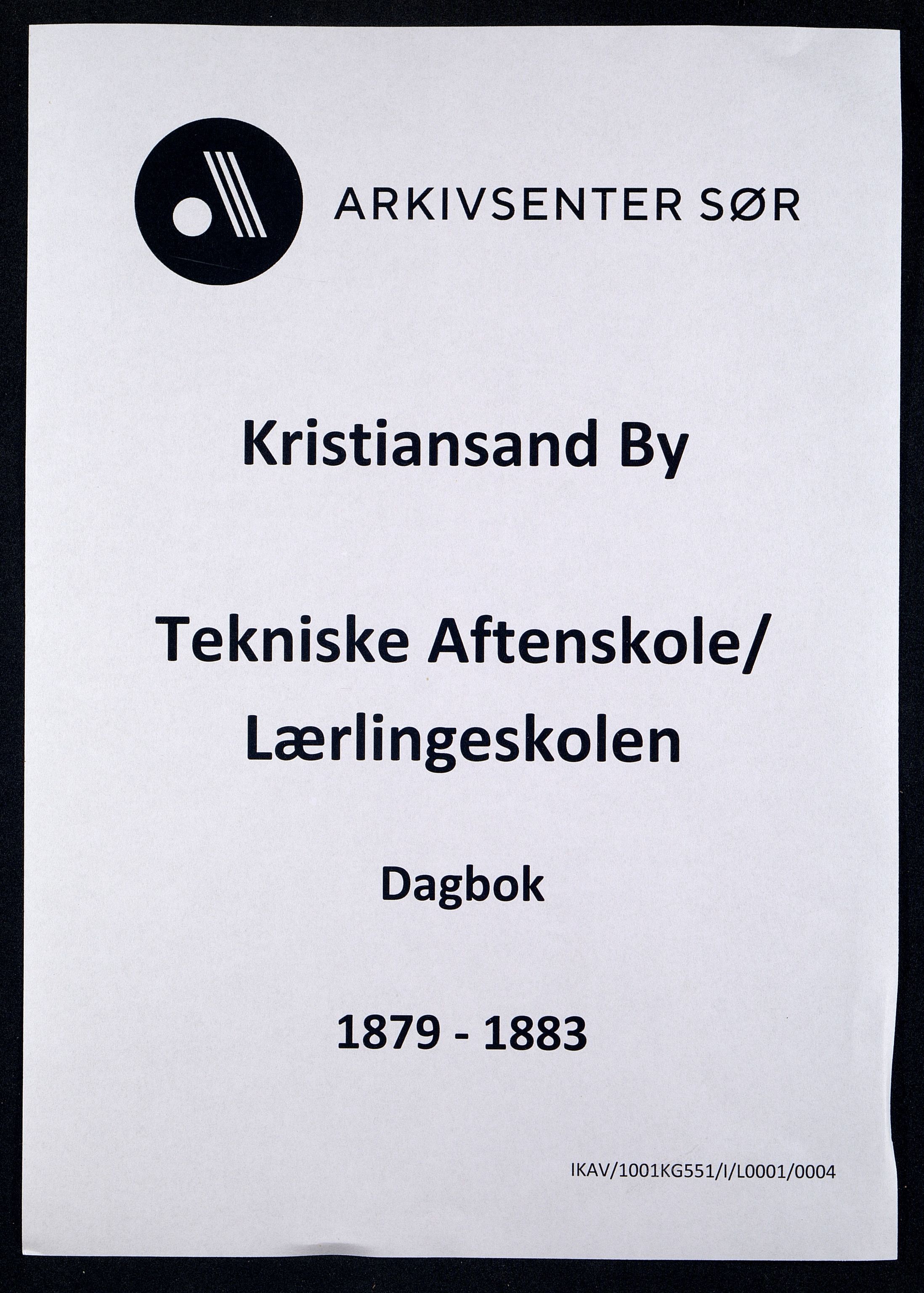 Kristiansand By - Kristiansand Tekniske Aftenskole/Lærlingeskolen, ARKSOR/1001KG551/I/L0001/0004: Dagbøker / Dagbok, 1879-1883