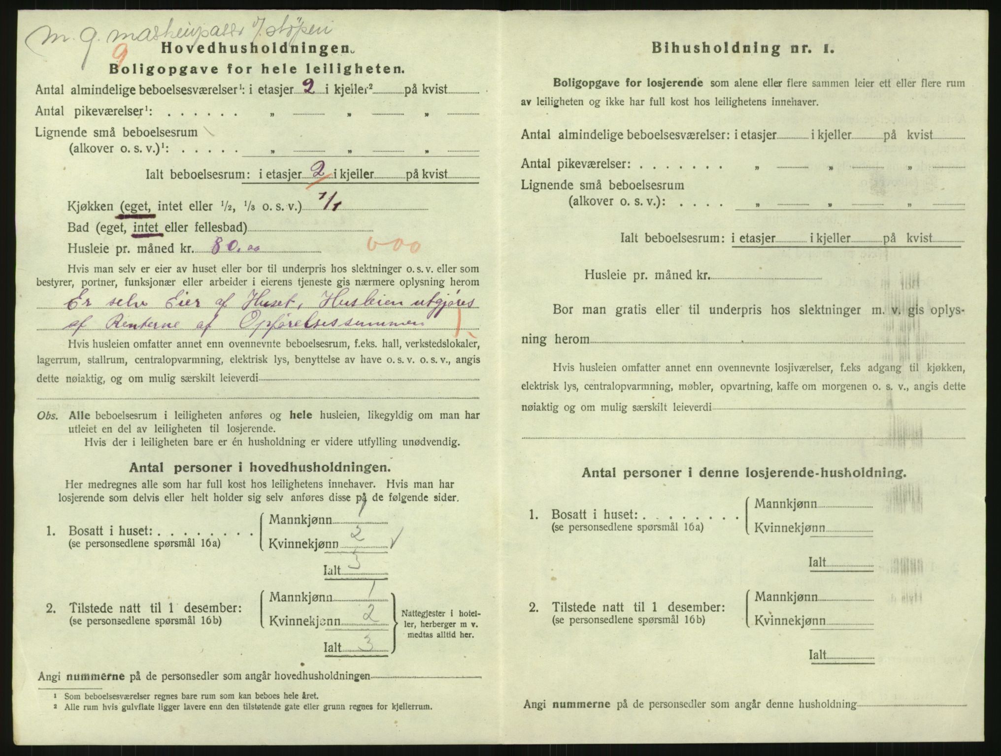 SAK, 1920 census for Arendal, 1920, p. 8817