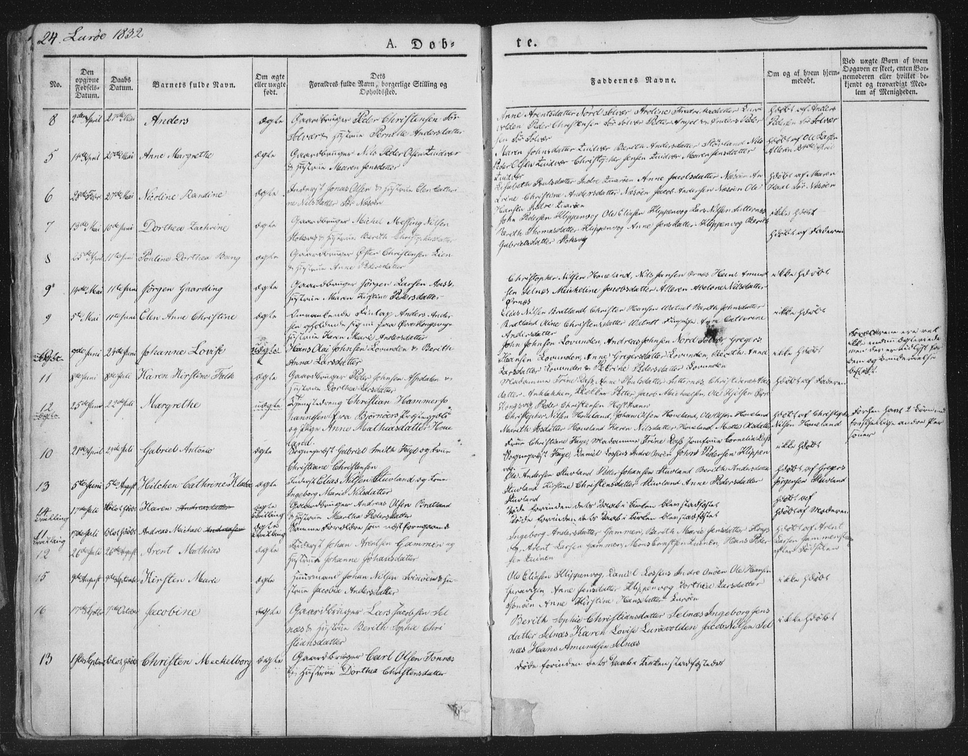 Ministerialprotokoller, klokkerbøker og fødselsregistre - Nordland, AV/SAT-A-1459/839/L0565: Parish register (official) no. 839A02, 1825-1862, p. 24