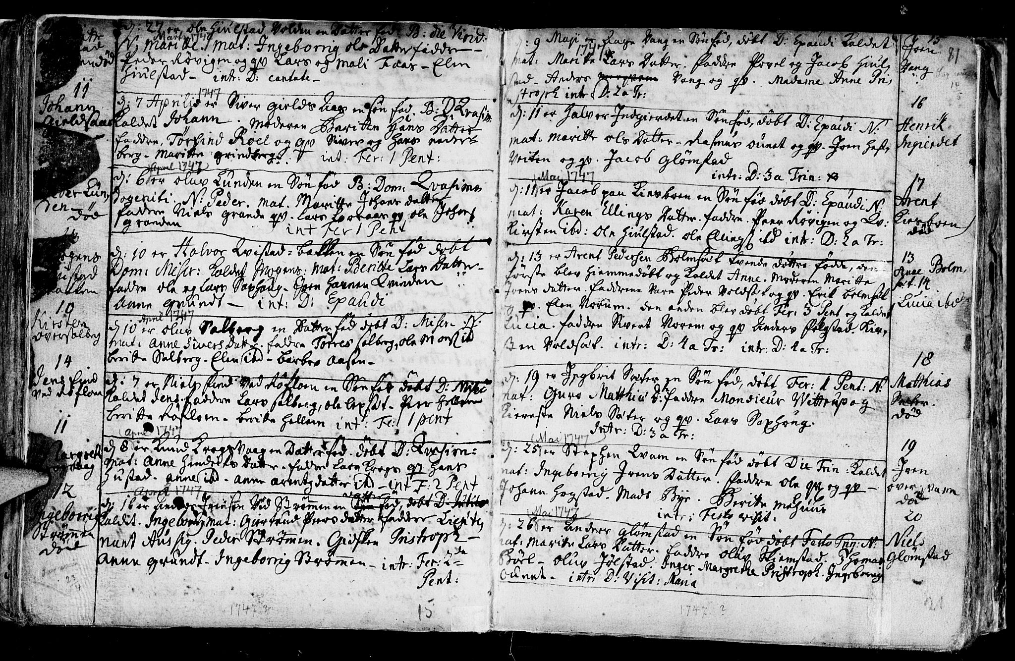 Ministerialprotokoller, klokkerbøker og fødselsregistre - Nord-Trøndelag, SAT/A-1458/730/L0272: Parish register (official) no. 730A01, 1733-1764, p. 81