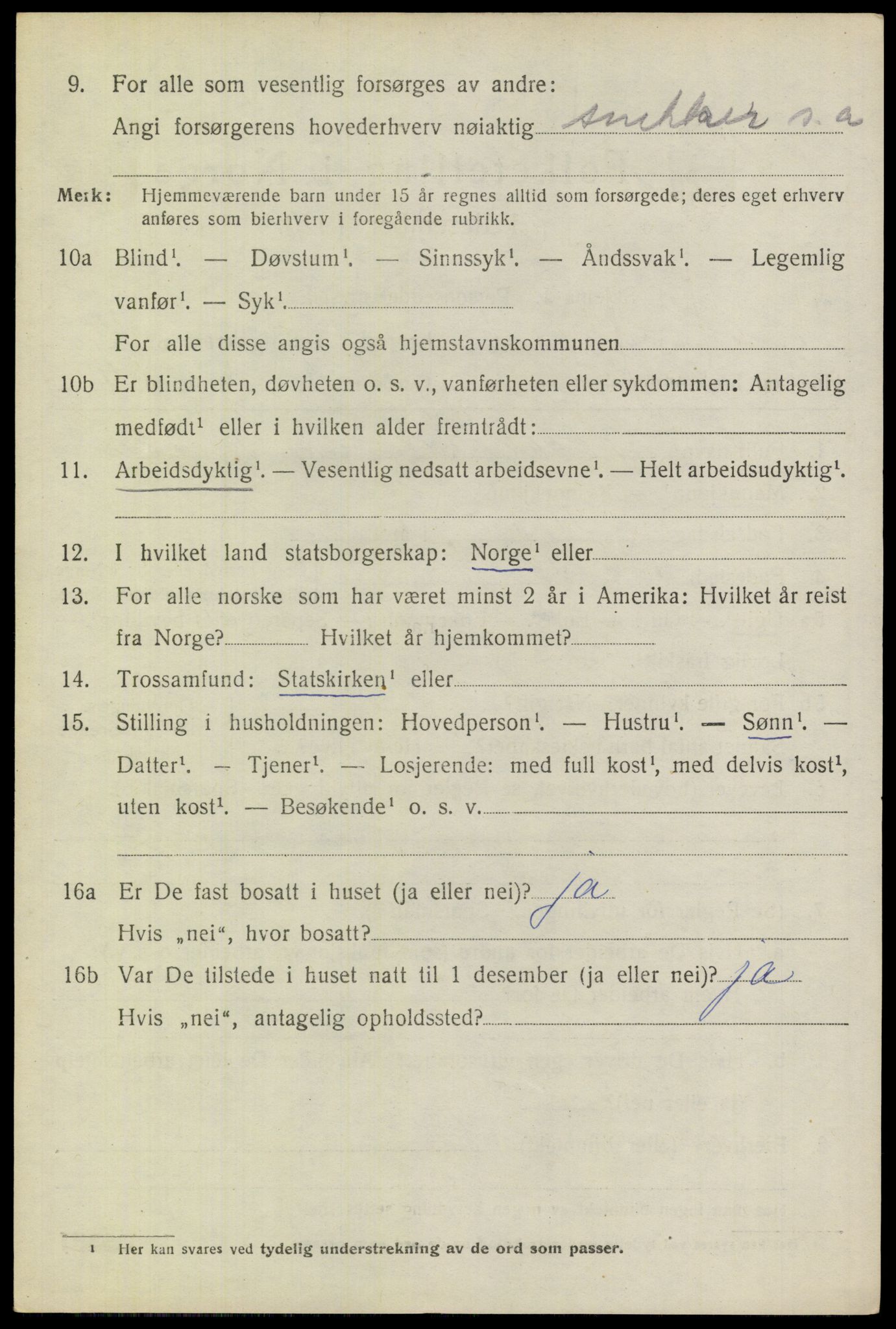 SAO, 1920 census for Setskog, 1920, p. 1589