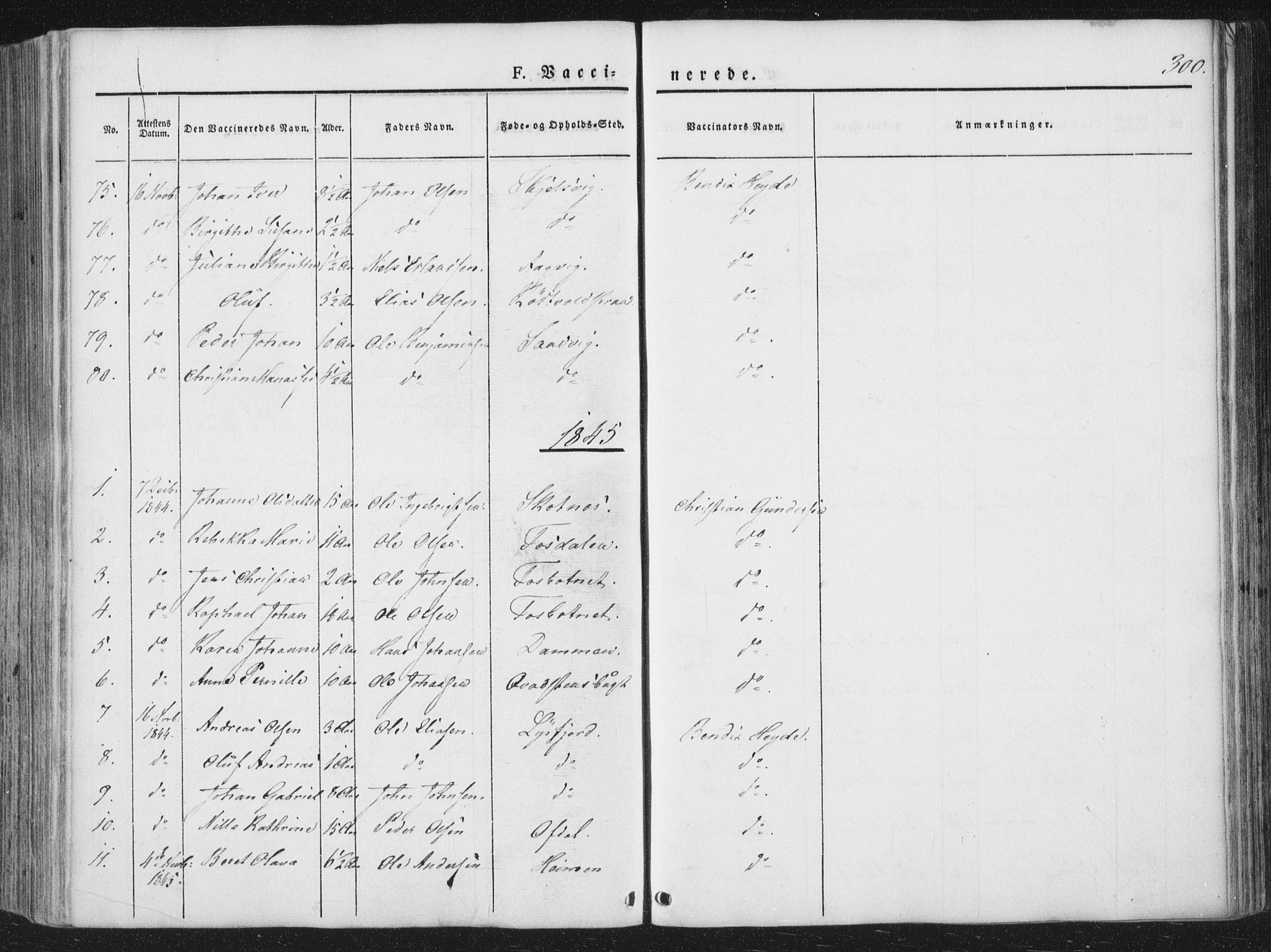 Ministerialprotokoller, klokkerbøker og fødselsregistre - Nordland, AV/SAT-A-1459/810/L0144: Parish register (official) no. 810A07 /1, 1841-1862, p. 300