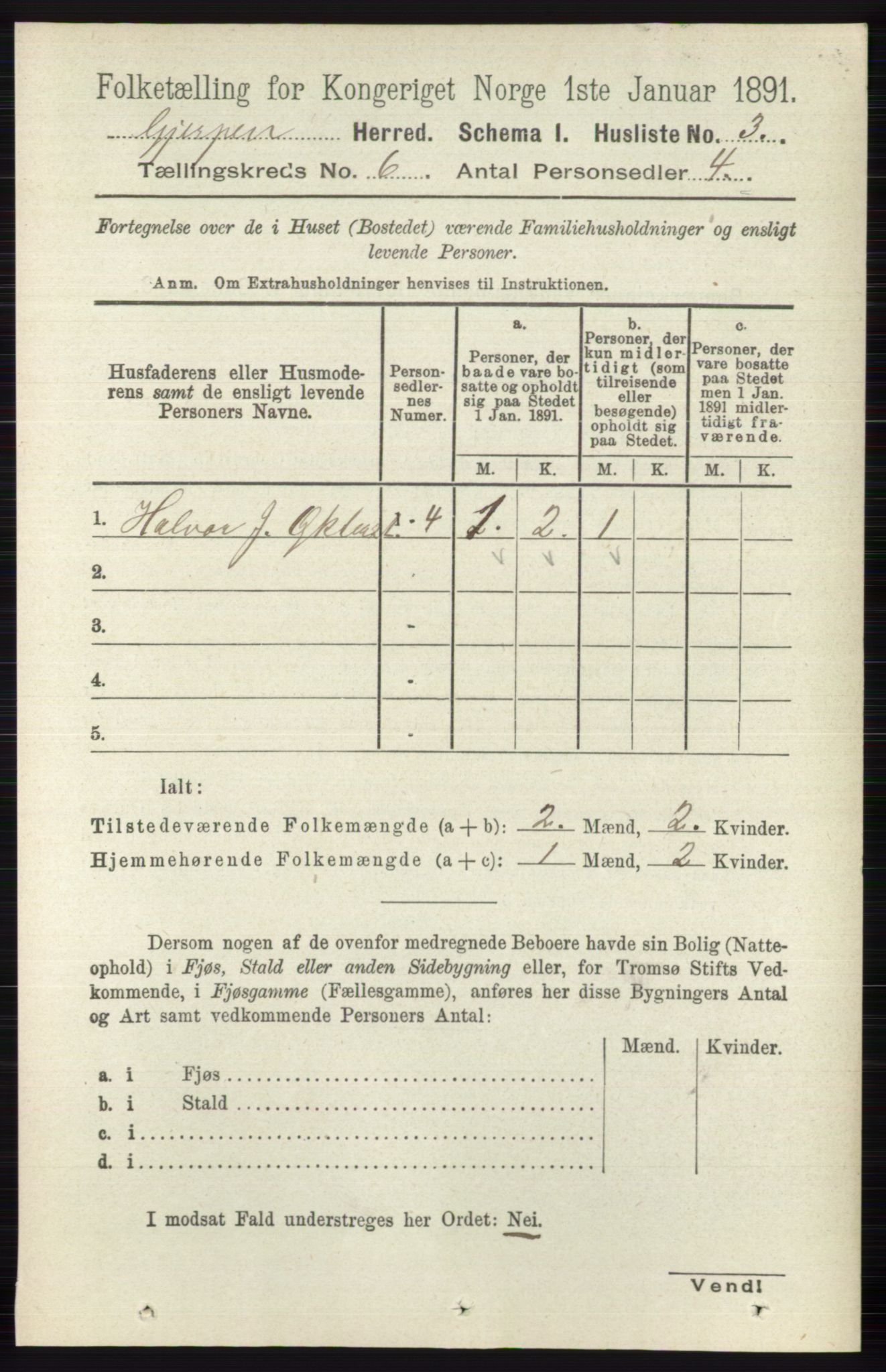 RA, 1891 census for 0812 Gjerpen, 1891, p. 2914