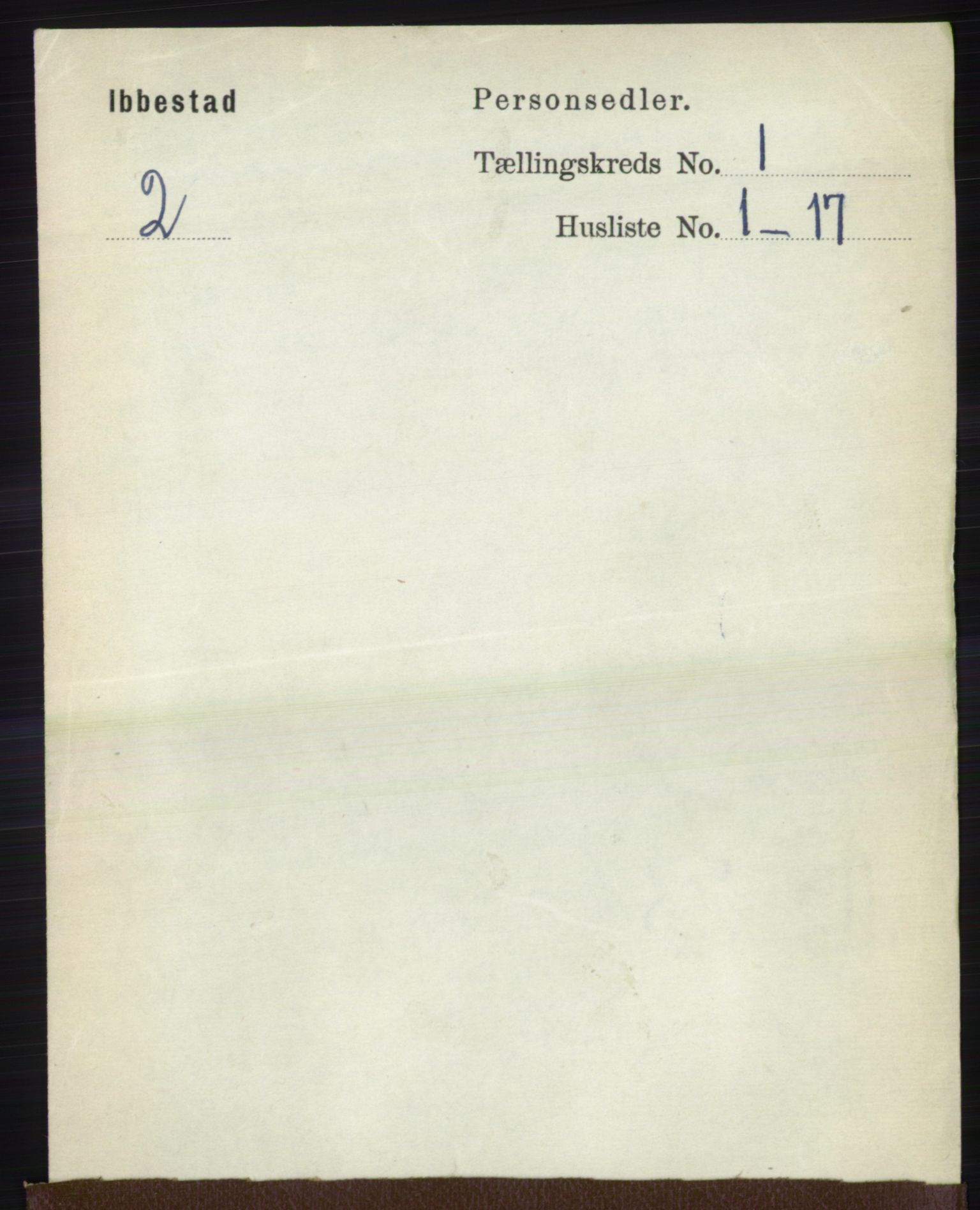 RA, 1891 census for 1917 Ibestad, 1891, p. 121