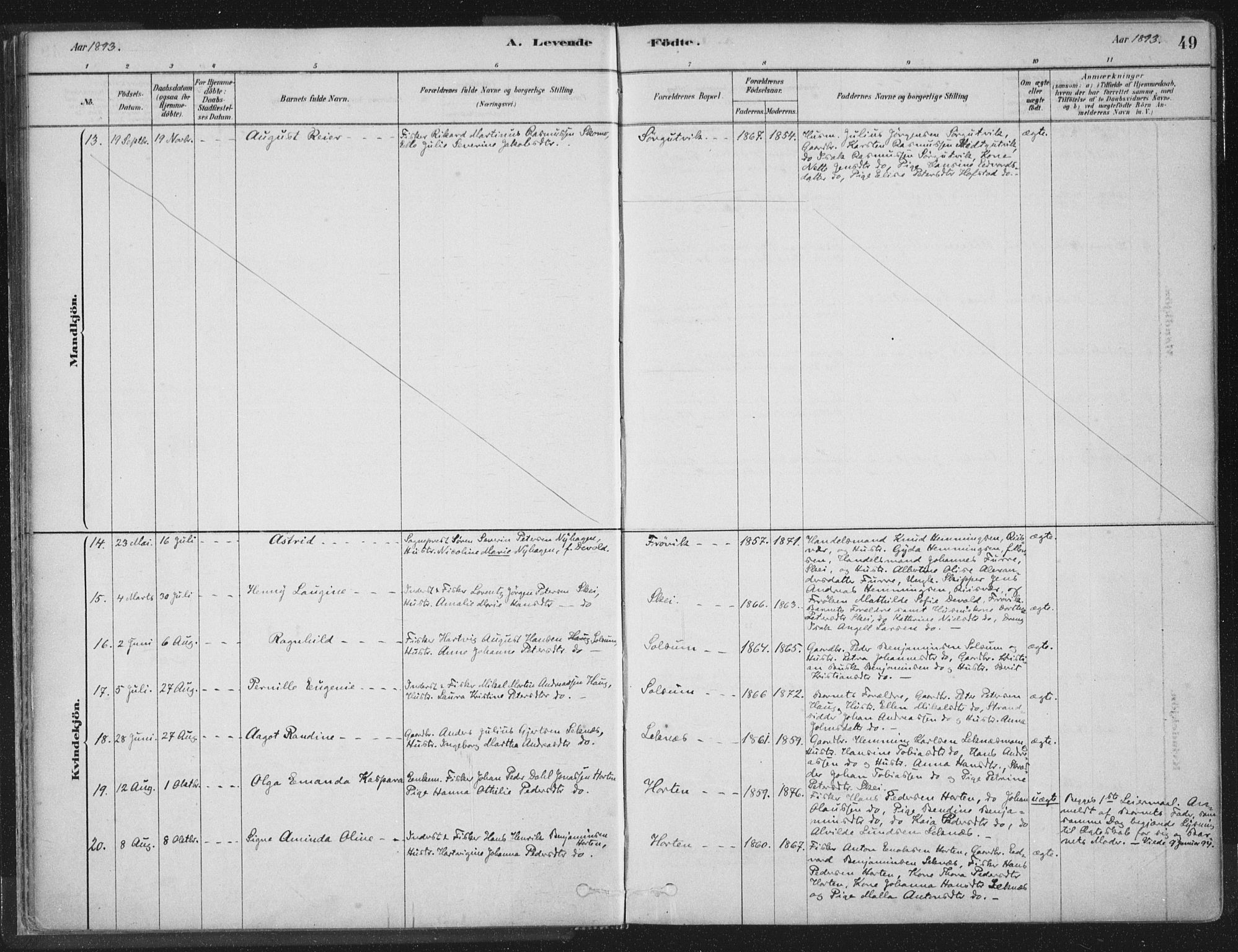 Ministerialprotokoller, klokkerbøker og fødselsregistre - Nord-Trøndelag, SAT/A-1458/788/L0697: Parish register (official) no. 788A04, 1878-1902, p. 49