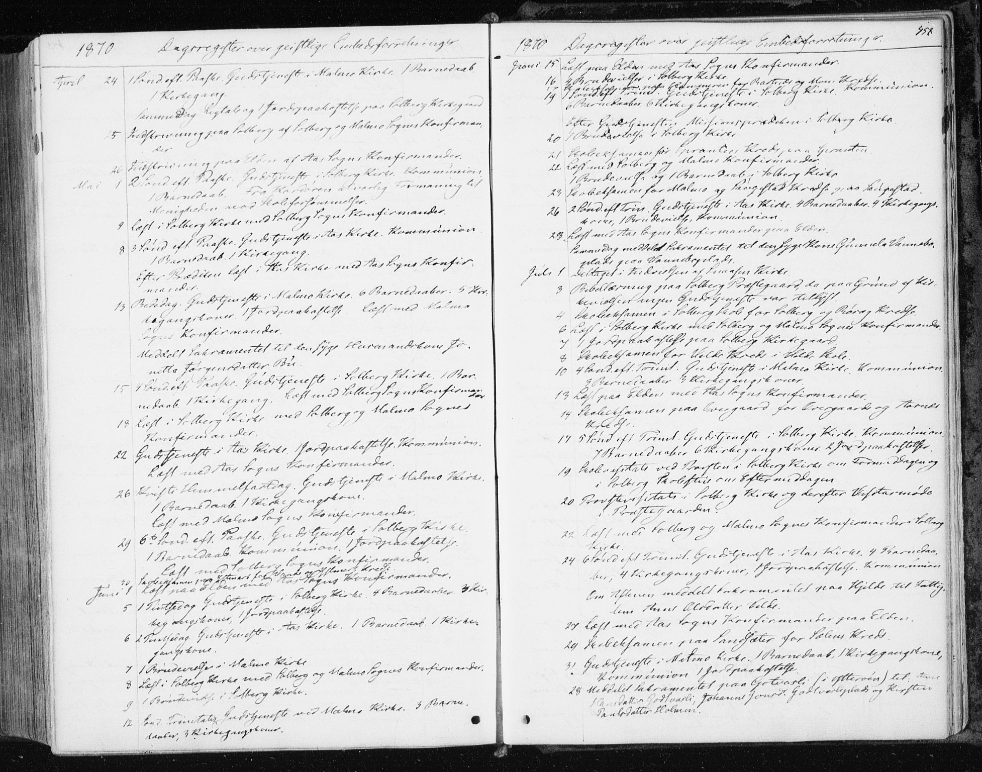Ministerialprotokoller, klokkerbøker og fødselsregistre - Nord-Trøndelag, AV/SAT-A-1458/741/L0394: Parish register (official) no. 741A08, 1864-1877, p. 458
