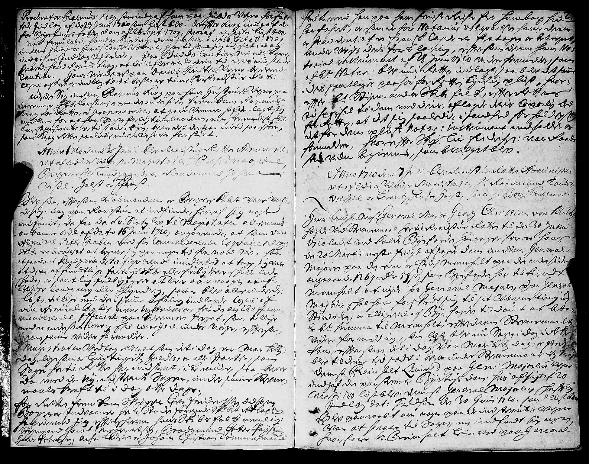 Trondheim magistrat, AV/SAT-A-4372/A/Aa/L0010: Rådstueprotokoller, 1710-1714, p. 2