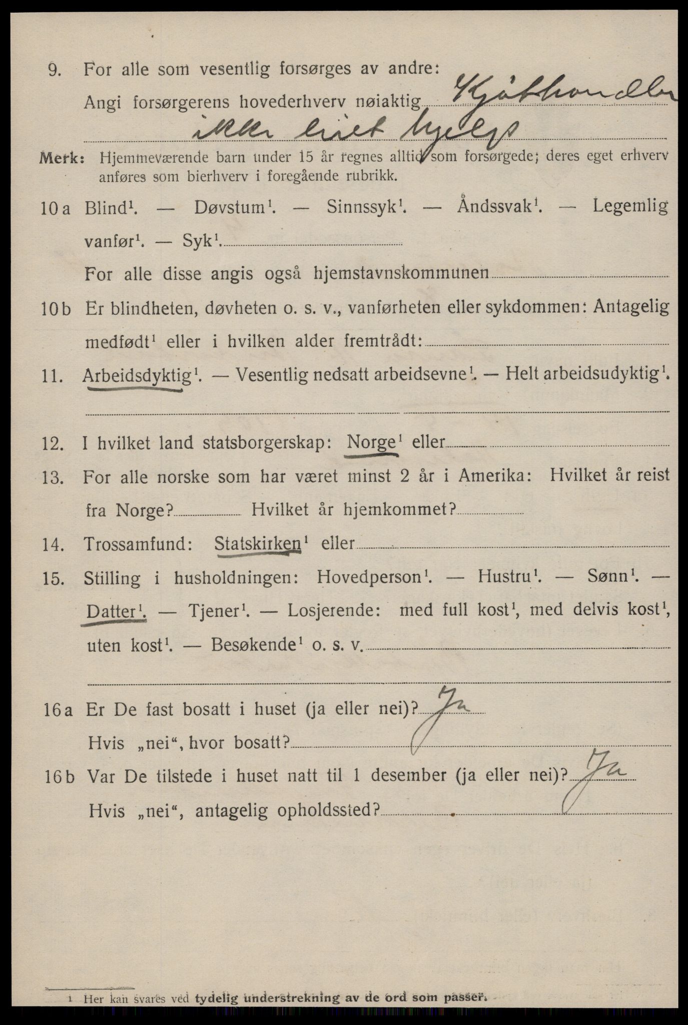 SAT, 1920 census for Ålesund, 1920, p. 14563