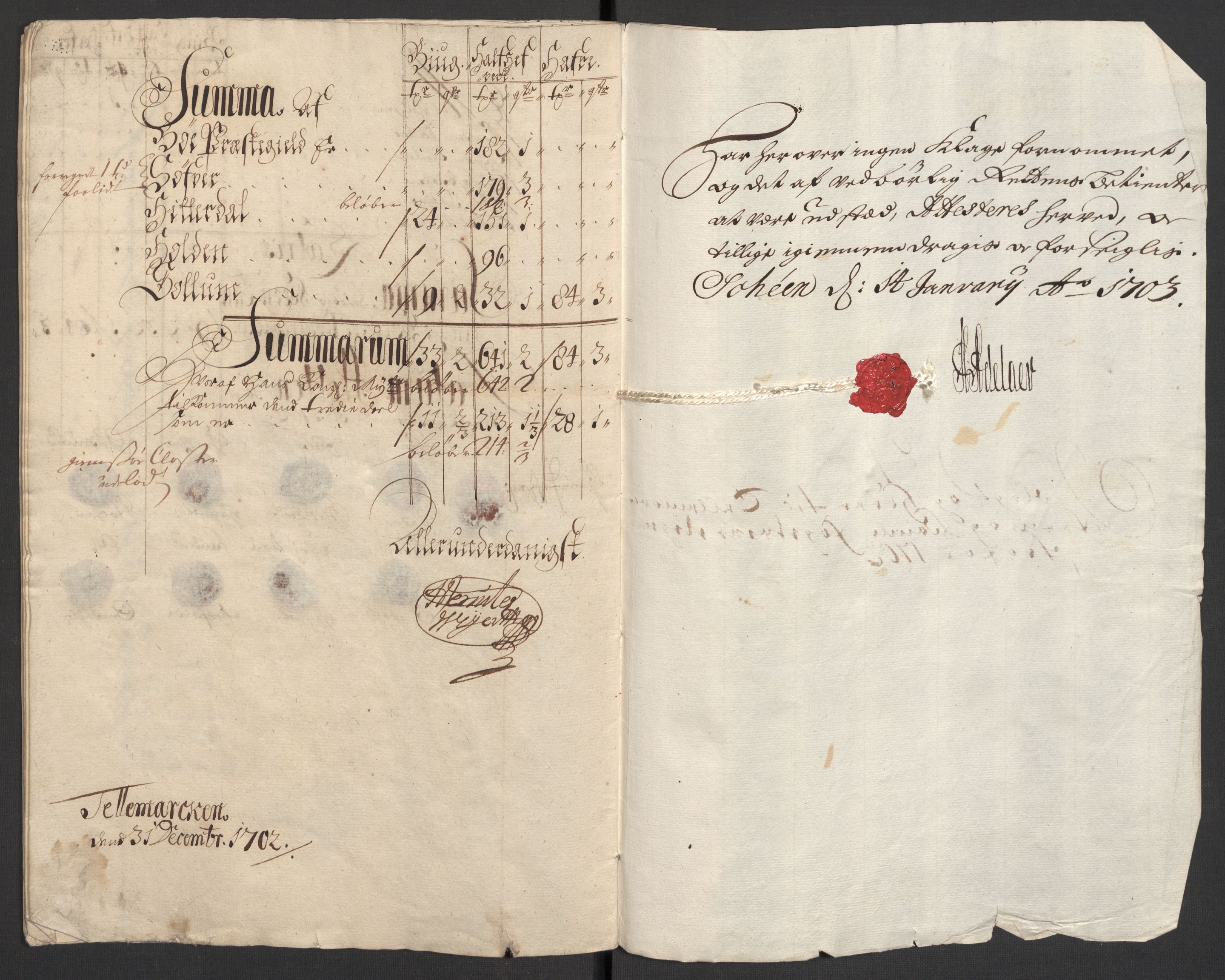 Rentekammeret inntil 1814, Reviderte regnskaper, Fogderegnskap, AV/RA-EA-4092/R36/L2106: Fogderegnskap Øvre og Nedre Telemark og Bamble, 1702, p. 38