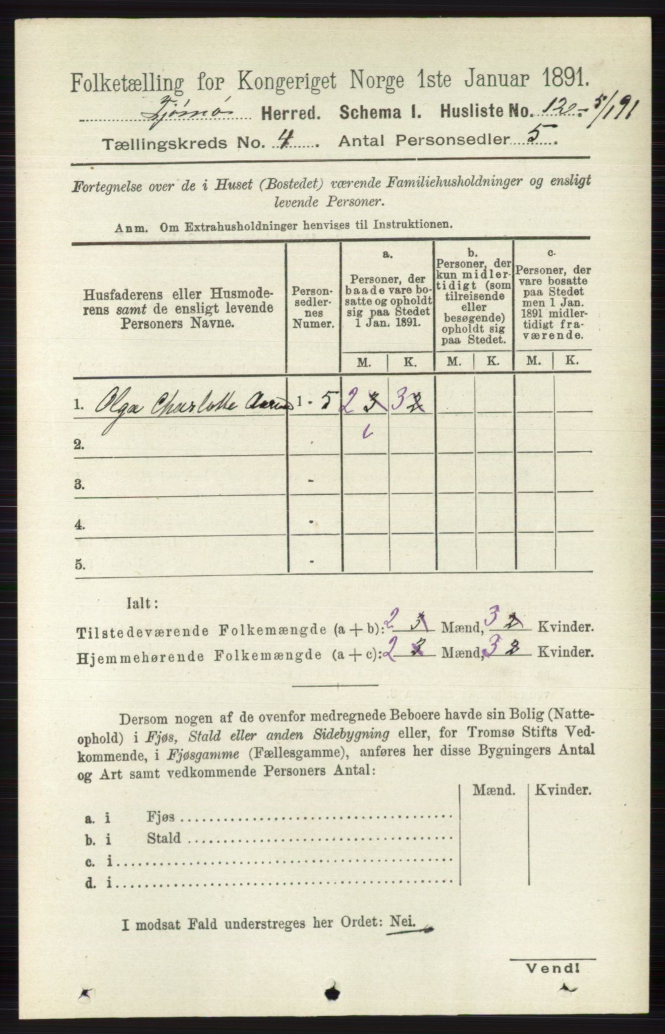 RA, 1891 census for 0723 Tjøme, 1891, p. 1222