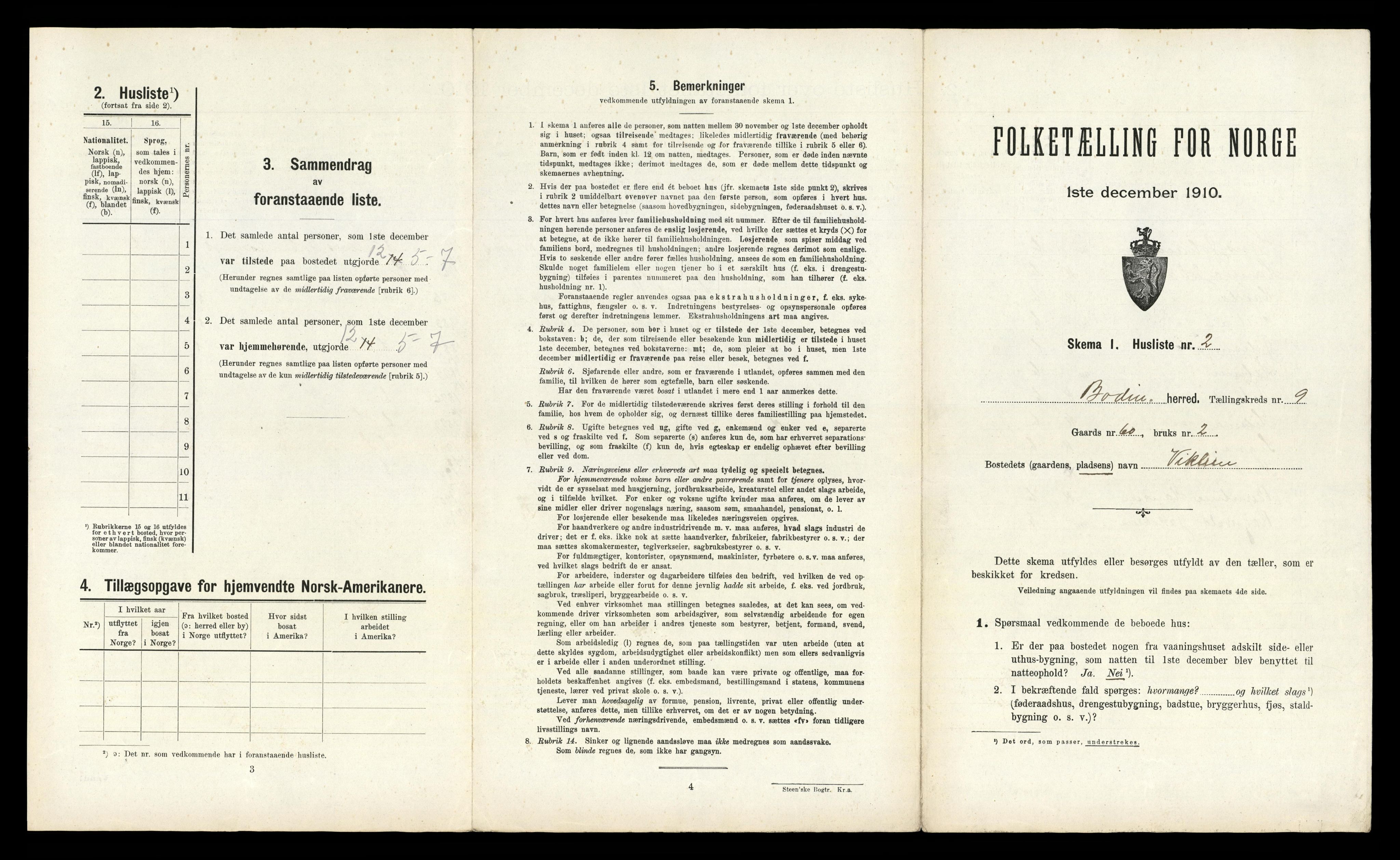 RA, 1910 census for Bodin, 1910, p. 897