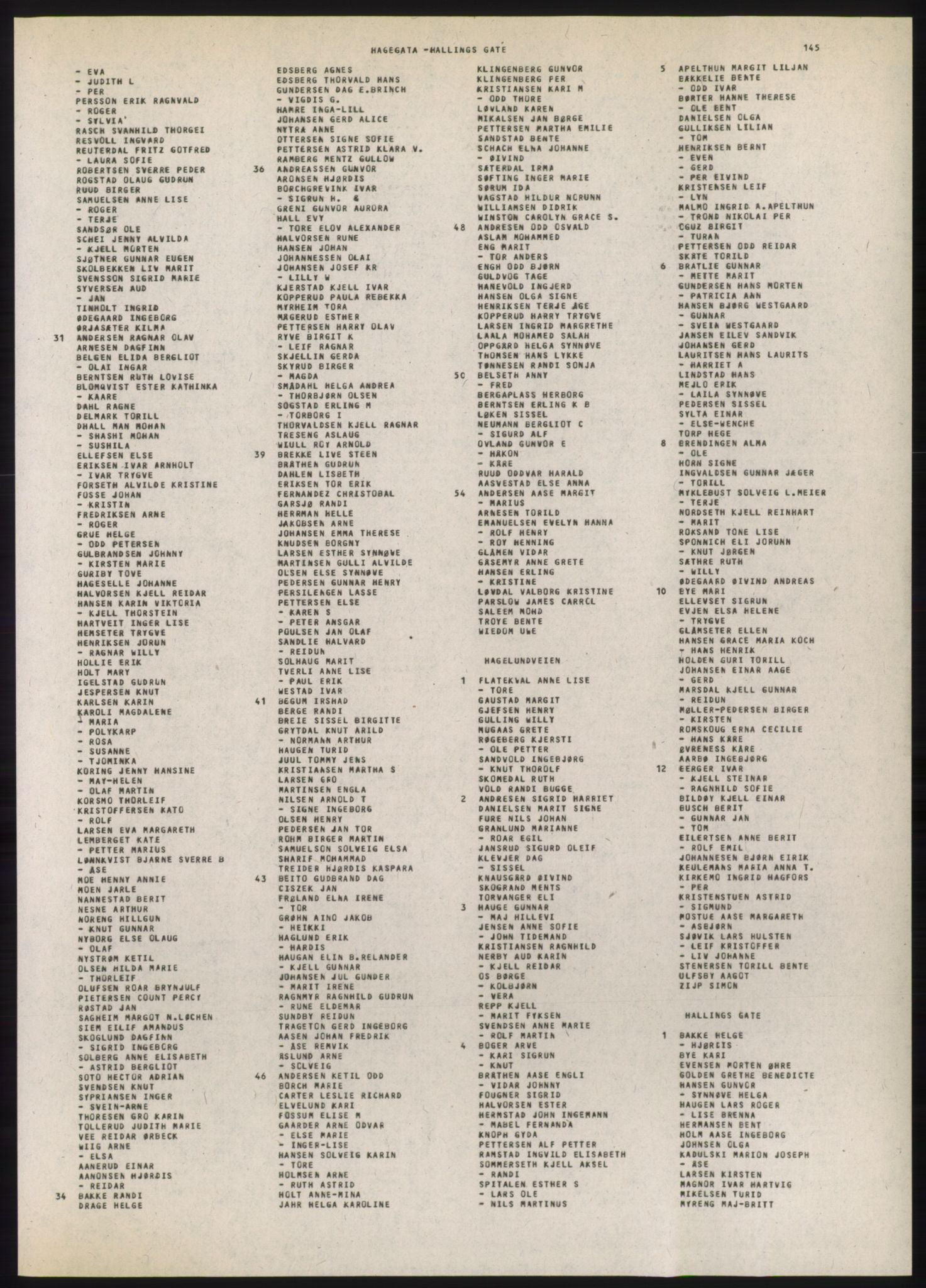 Kristiania/Oslo adressebok, PUBL/-, 1980-1981, p. 145