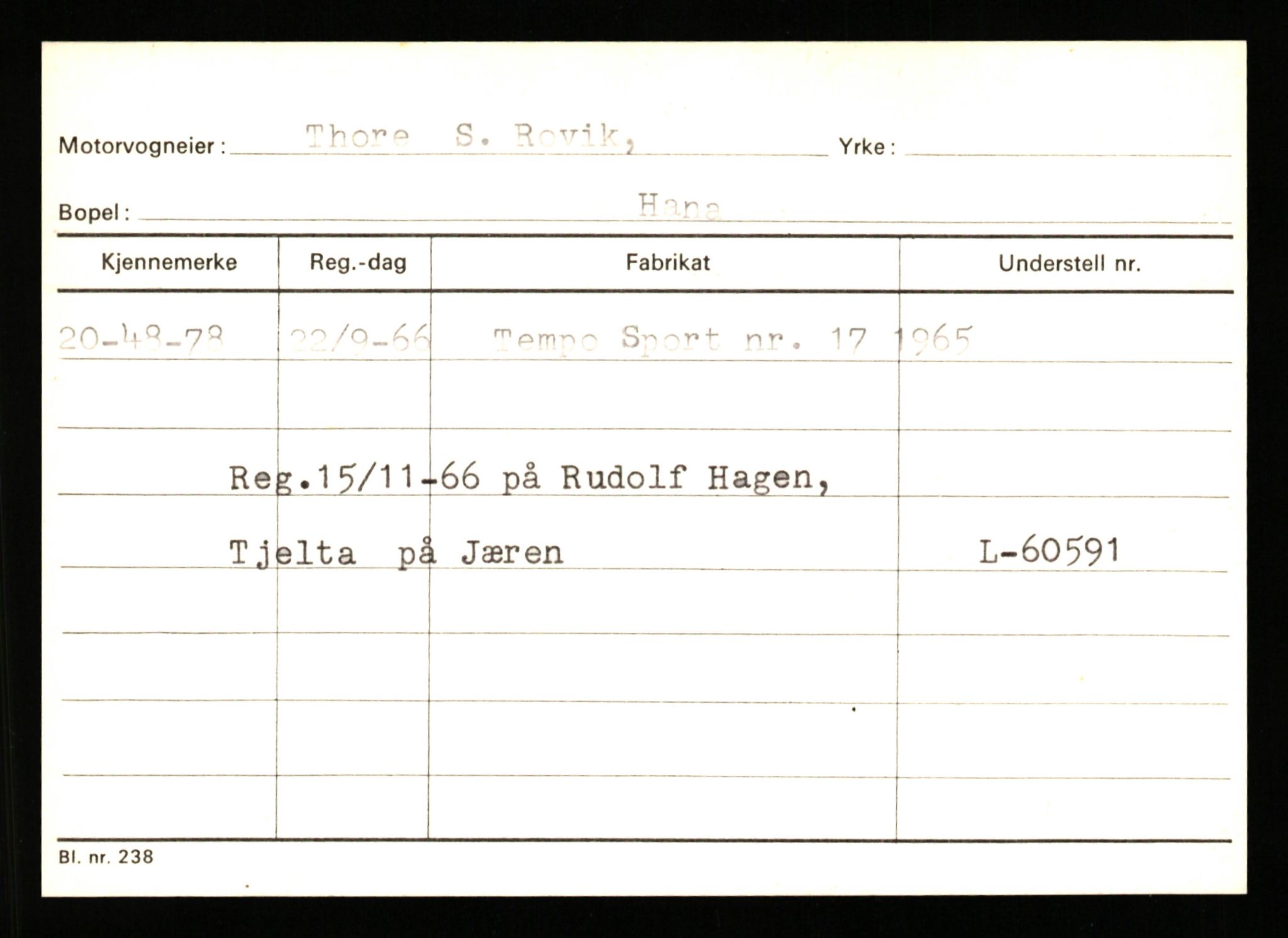 Stavanger trafikkstasjon, AV/SAST-A-101942/0/G/L0010: Registreringsnummer: 130000 - 239953, 1930-1971, p. 2349