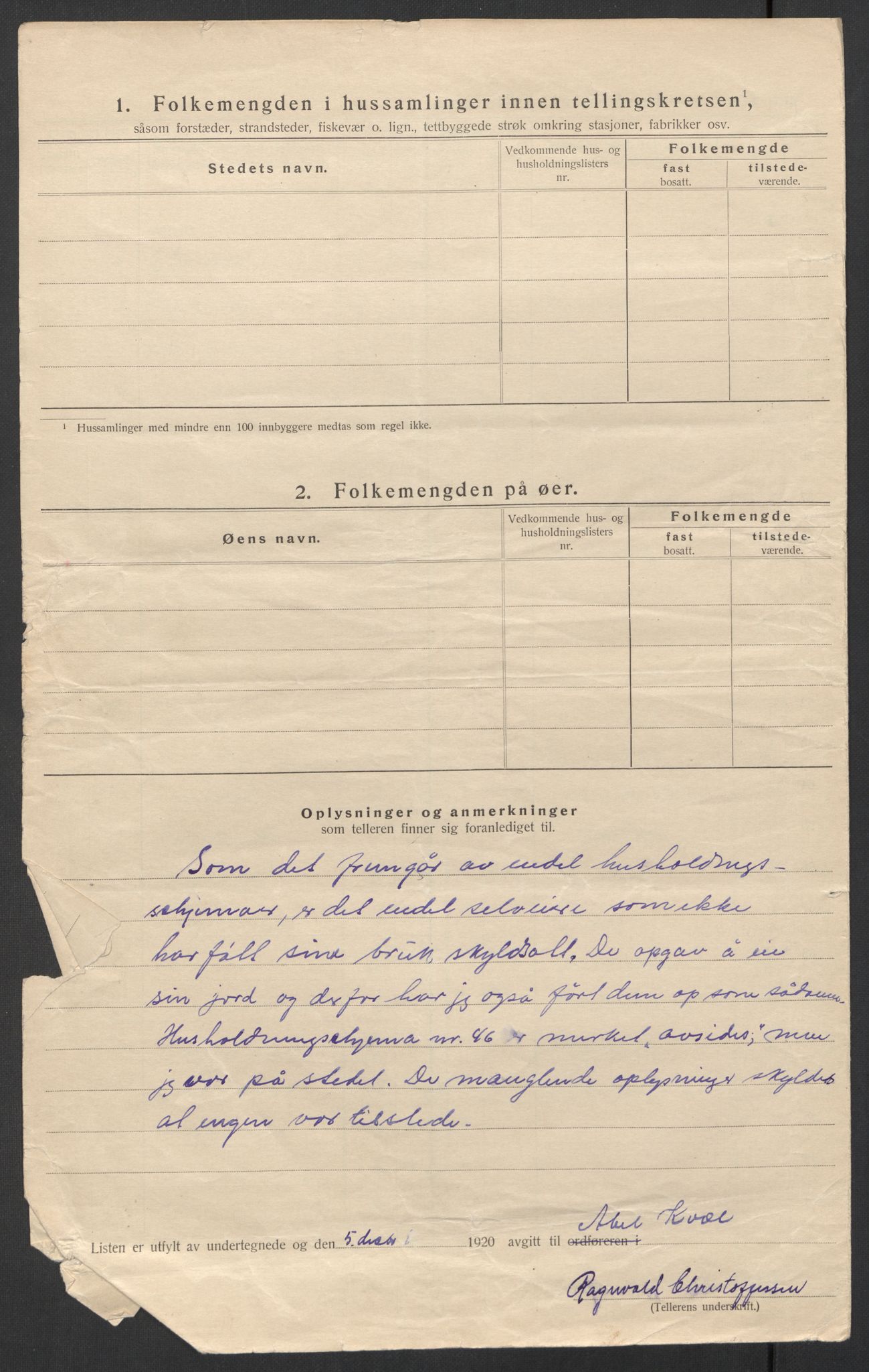 SAT, 1920 census for Beiarn, 1920, p. 26