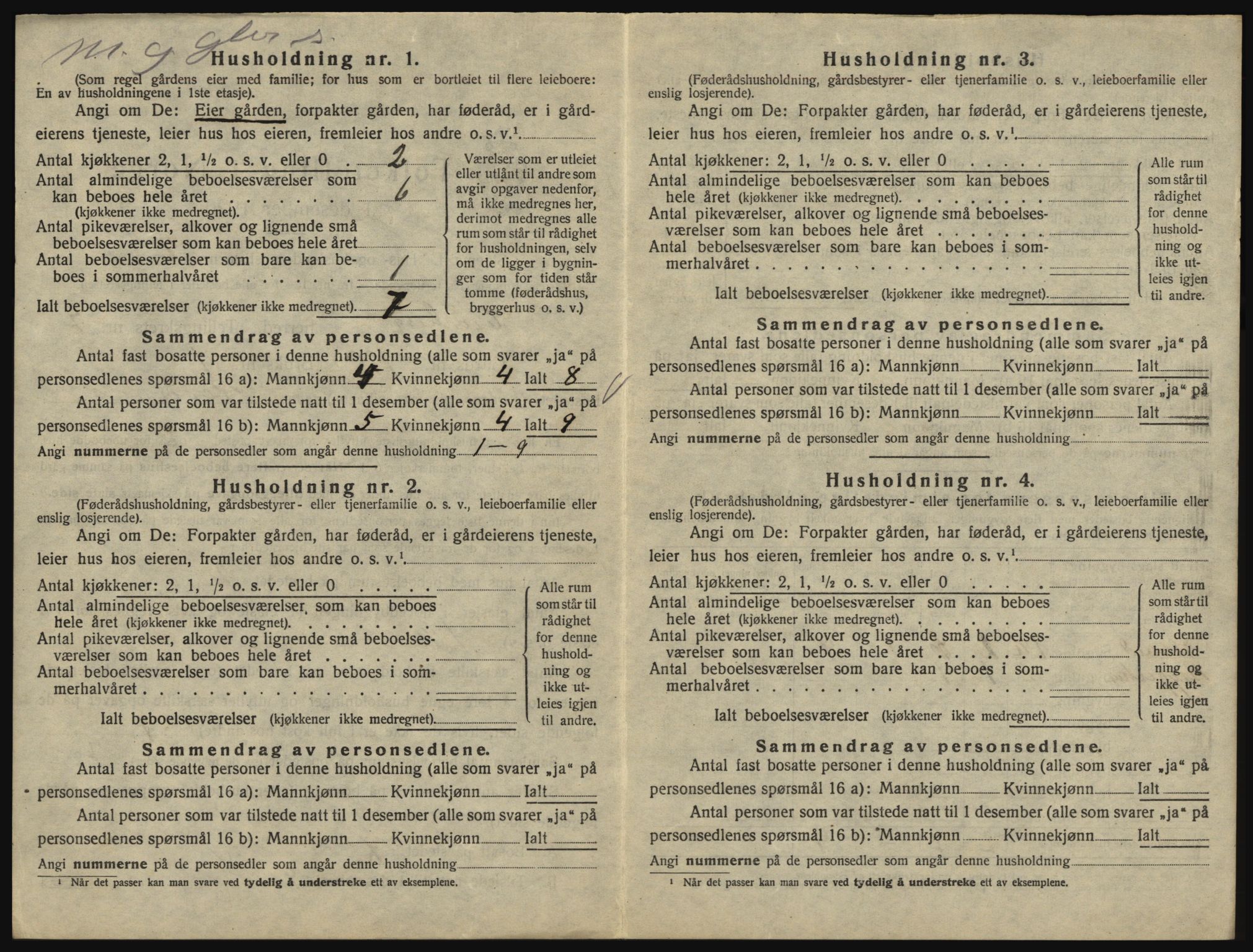 SAO, 1920 census for Eidsberg, 1920, p. 1186