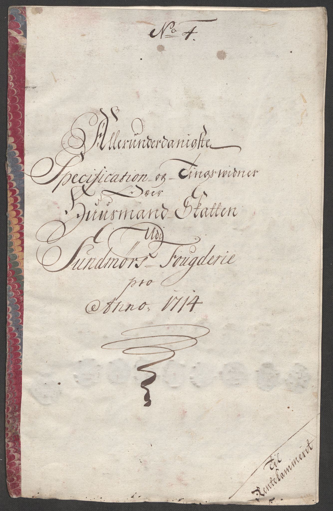 Rentekammeret inntil 1814, Reviderte regnskaper, Fogderegnskap, RA/EA-4092/R54/L3566: Fogderegnskap Sunnmøre, 1714, p. 99