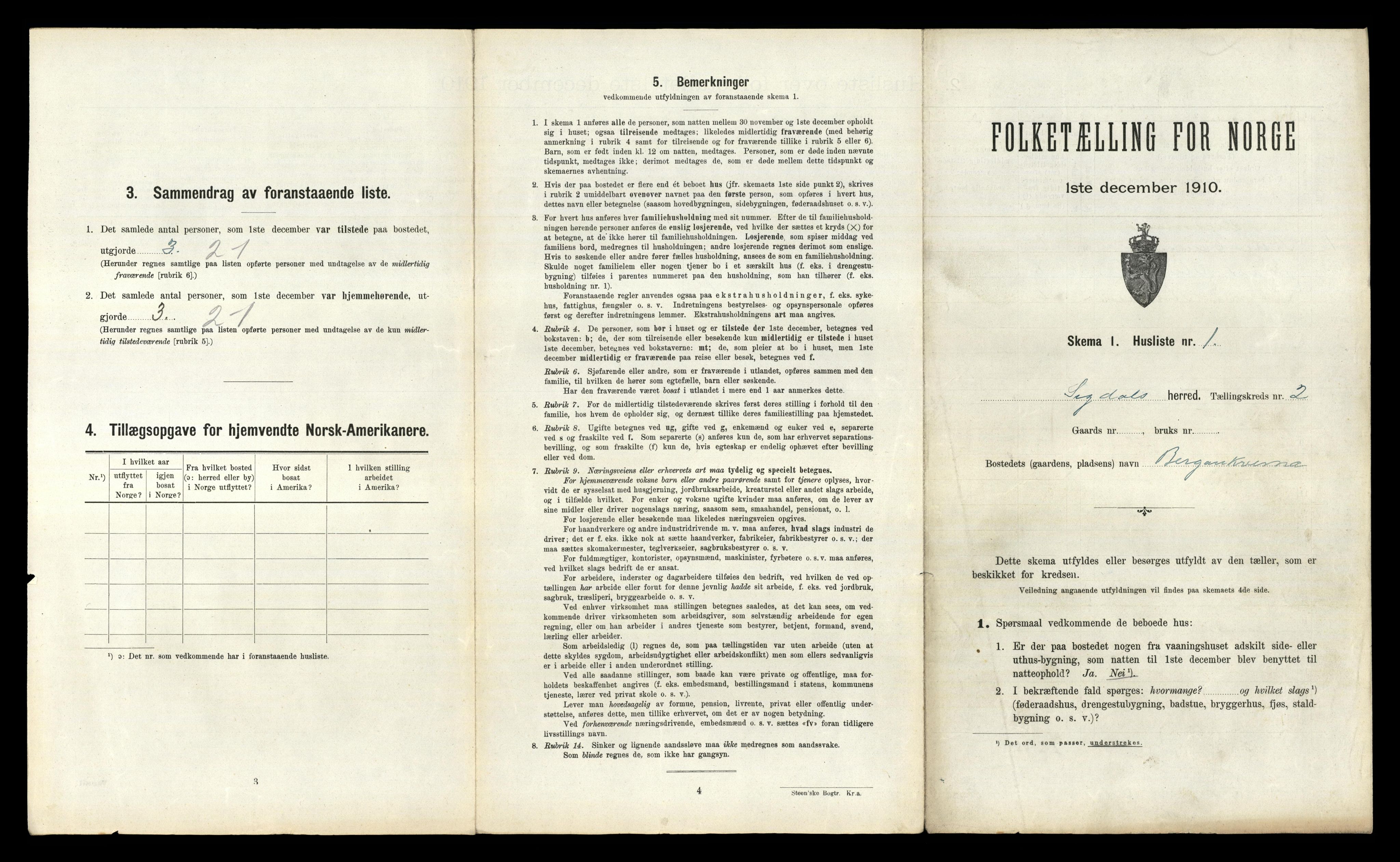 RA, 1910 census for Sigdal, 1910, p. 148