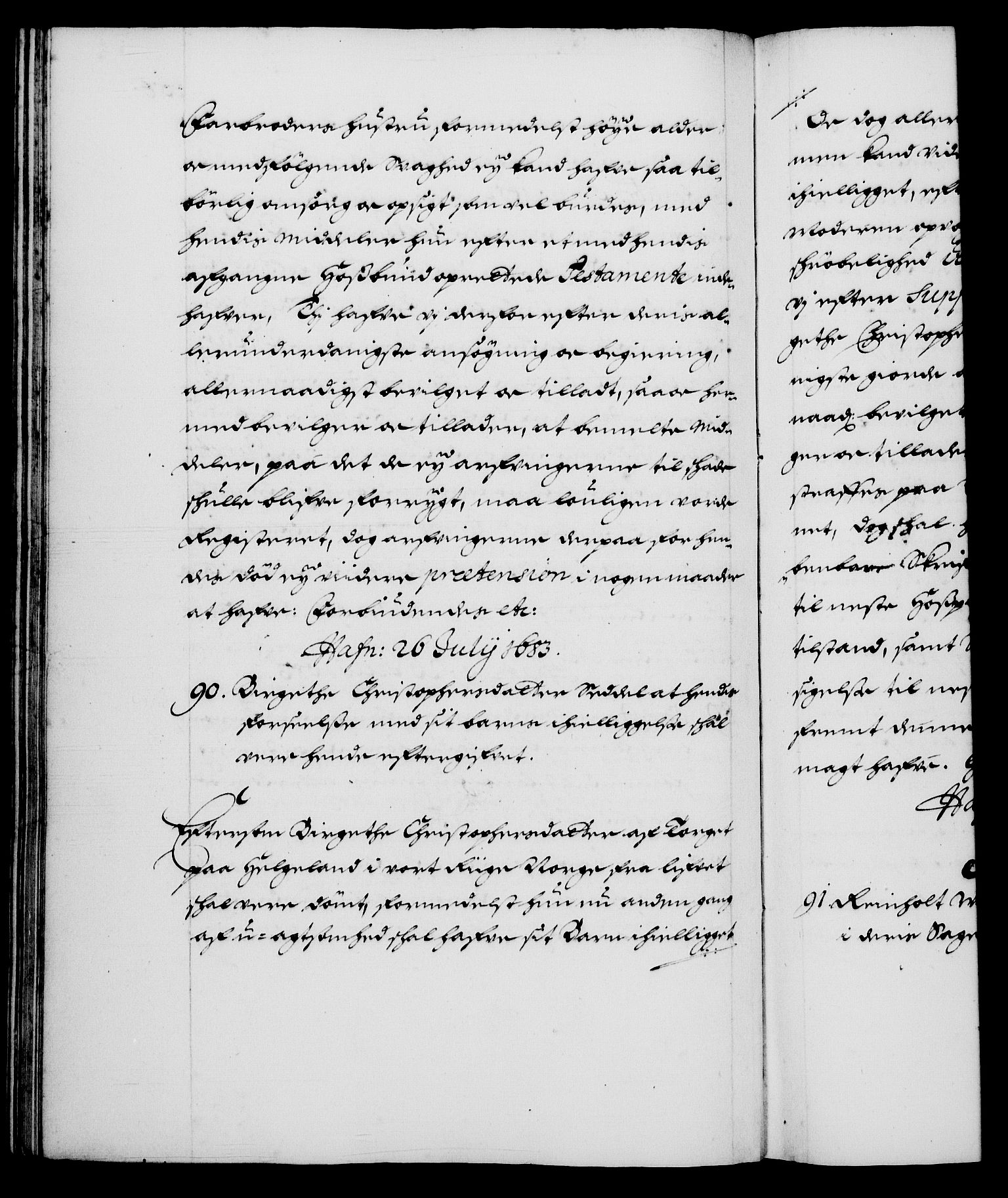 Danske Kanselli 1572-1799, RA/EA-3023/F/Fc/Fca/Fcaa/L0013: Norske registre (mikrofilm), 1681-1684, p. 356b