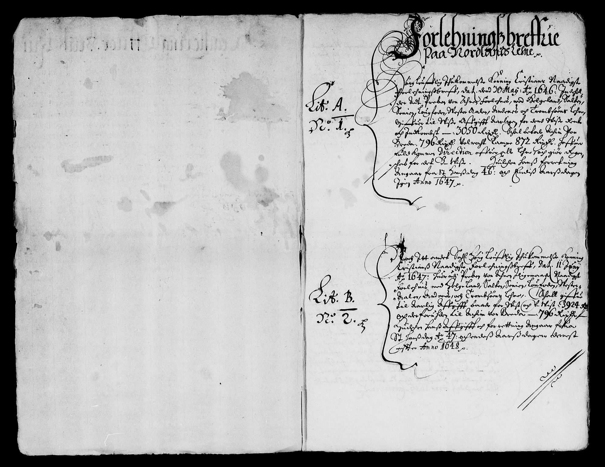 Rentekammeret inntil 1814, Reviderte regnskaper, Lensregnskaper, AV/RA-EA-5023/R/Rb/Rbz/L0038: Nordlandenes len, 1646-1661