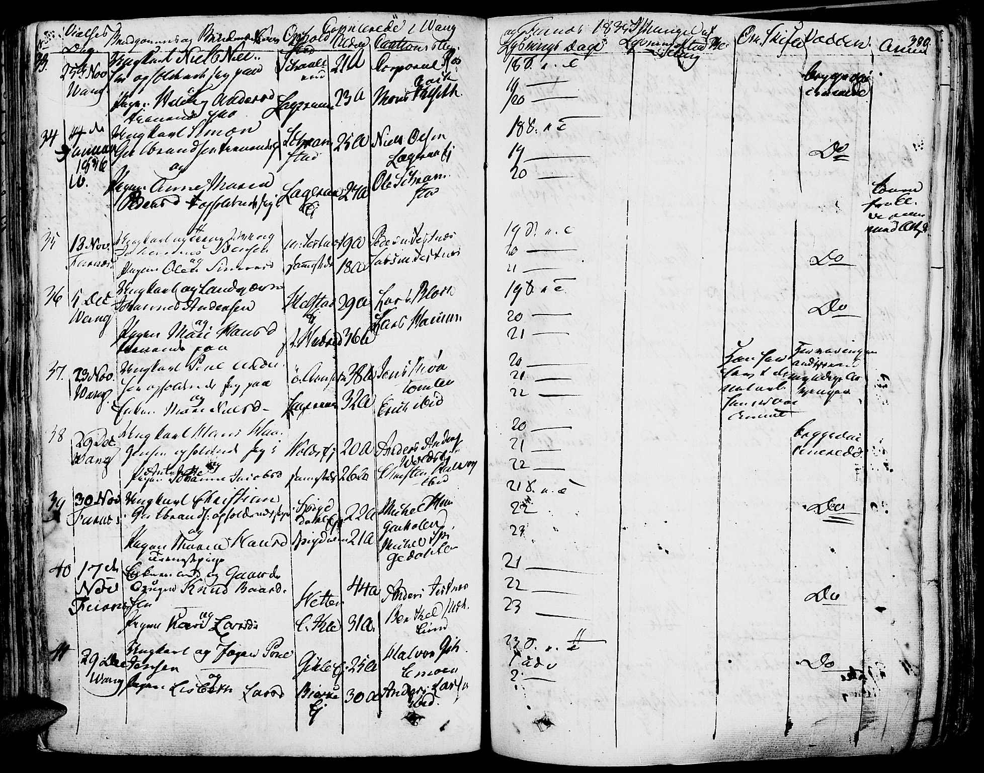 Vang prestekontor, Hedmark, AV/SAH-PREST-008/H/Ha/Haa/L0009: Parish register (official) no. 9, 1826-1841, p. 380