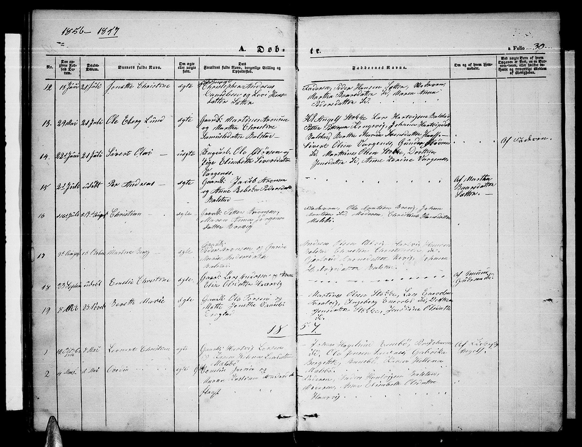 Ministerialprotokoller, klokkerbøker og fødselsregistre - Nordland, SAT/A-1459/865/L0929: Parish register (copy) no. 865C01, 1840-1866, p. 30