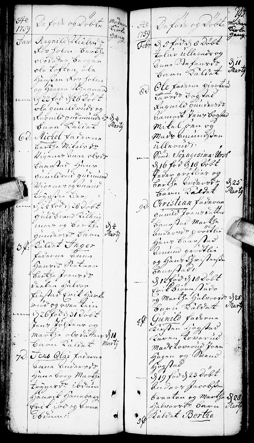 Aurskog prestekontor Kirkebøker, AV/SAO-A-10304a/F/Fa/L0002: Parish register (official) no. I 2, 1735-1766, p. 193