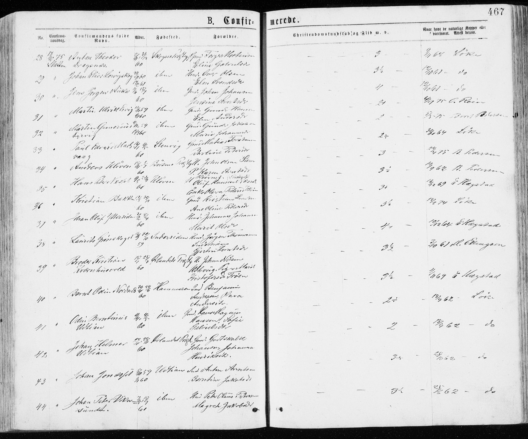 Ministerialprotokoller, klokkerbøker og fødselsregistre - Sør-Trøndelag, SAT/A-1456/640/L0576: Parish register (official) no. 640A01, 1846-1876, p. 467