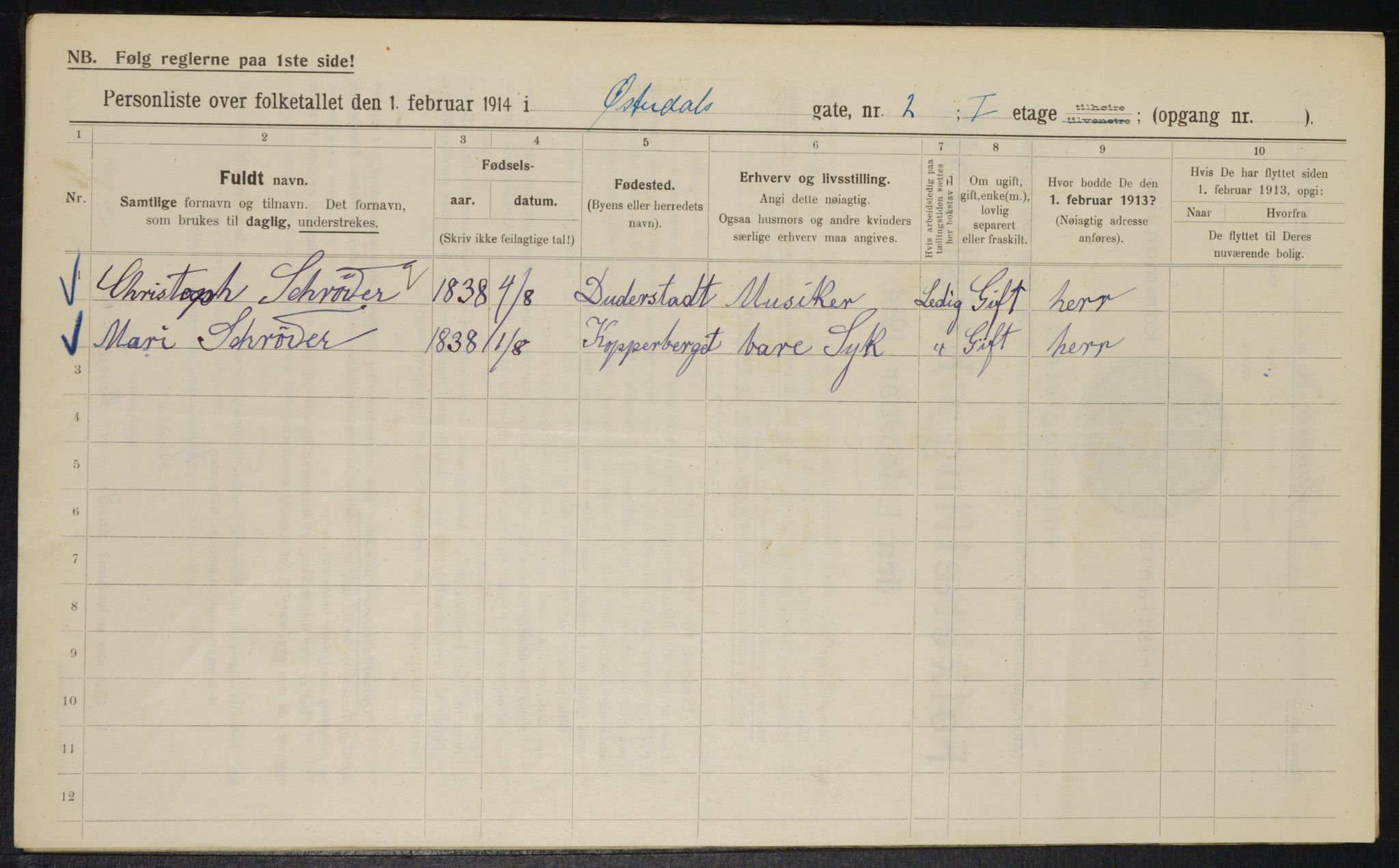 OBA, Municipal Census 1914 for Kristiania, 1914, p. 129924