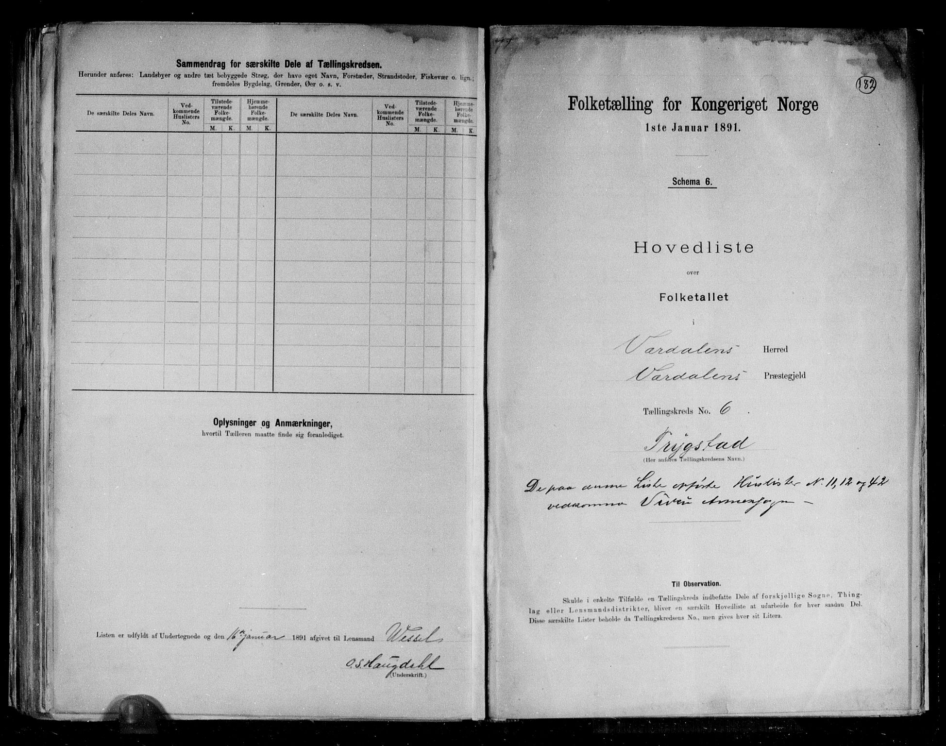 RA, 1891 census for 1721 Verdal, 1891, p. 19