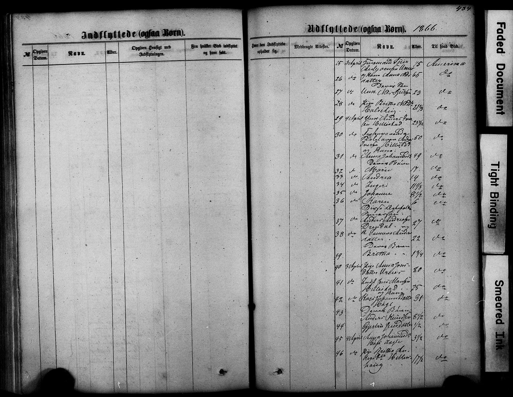 Hafslo sokneprestembete, AV/SAB-A-80301/H/Hab/Haba/L0001: Parish register (copy) no. A 1, 1866-1908, p. 434