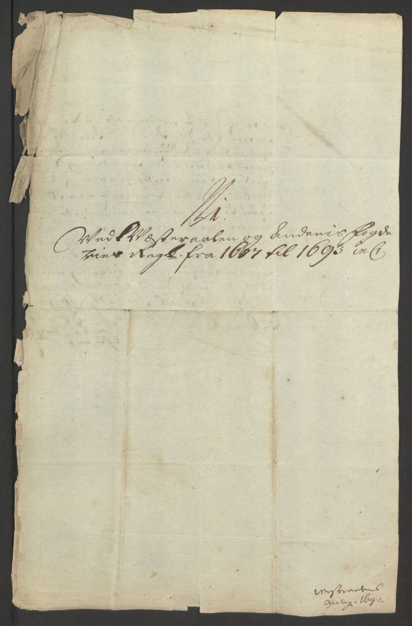 Rentekammeret inntil 1814, Reviderte regnskaper, Fogderegnskap, AV/RA-EA-4092/R67/L4676: Fogderegnskap Vesterålen, Andenes og Lofoten, 1691-1693, p. 385