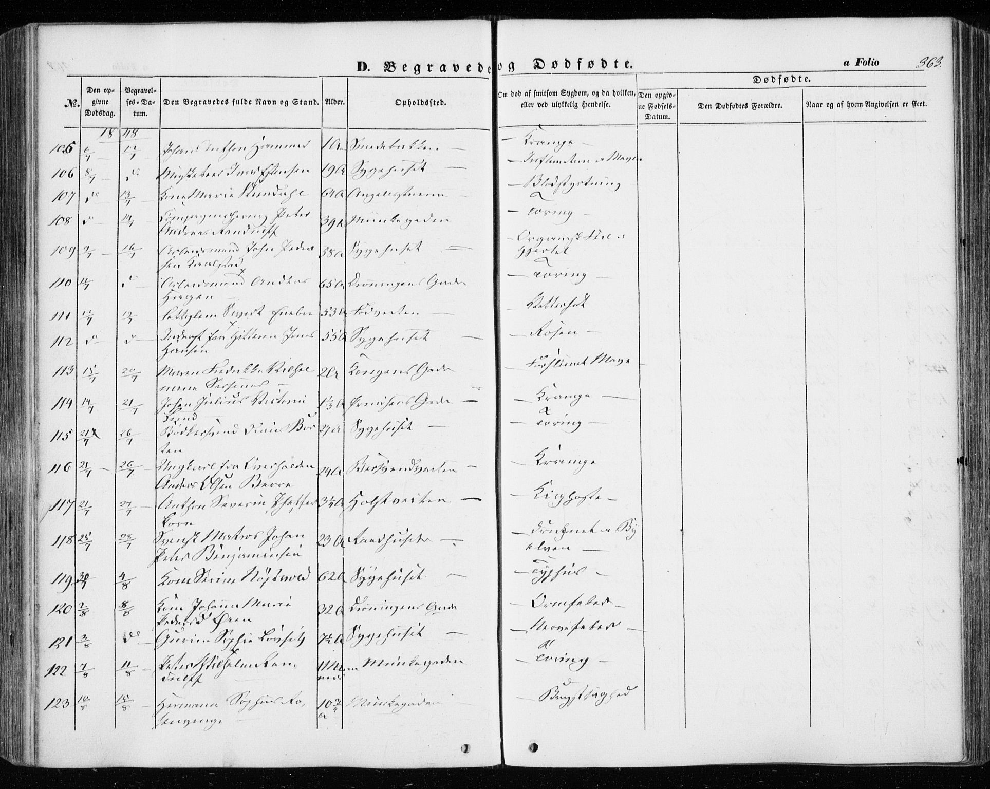 Ministerialprotokoller, klokkerbøker og fødselsregistre - Sør-Trøndelag, SAT/A-1456/601/L0051: Parish register (official) no. 601A19, 1848-1857, p. 363