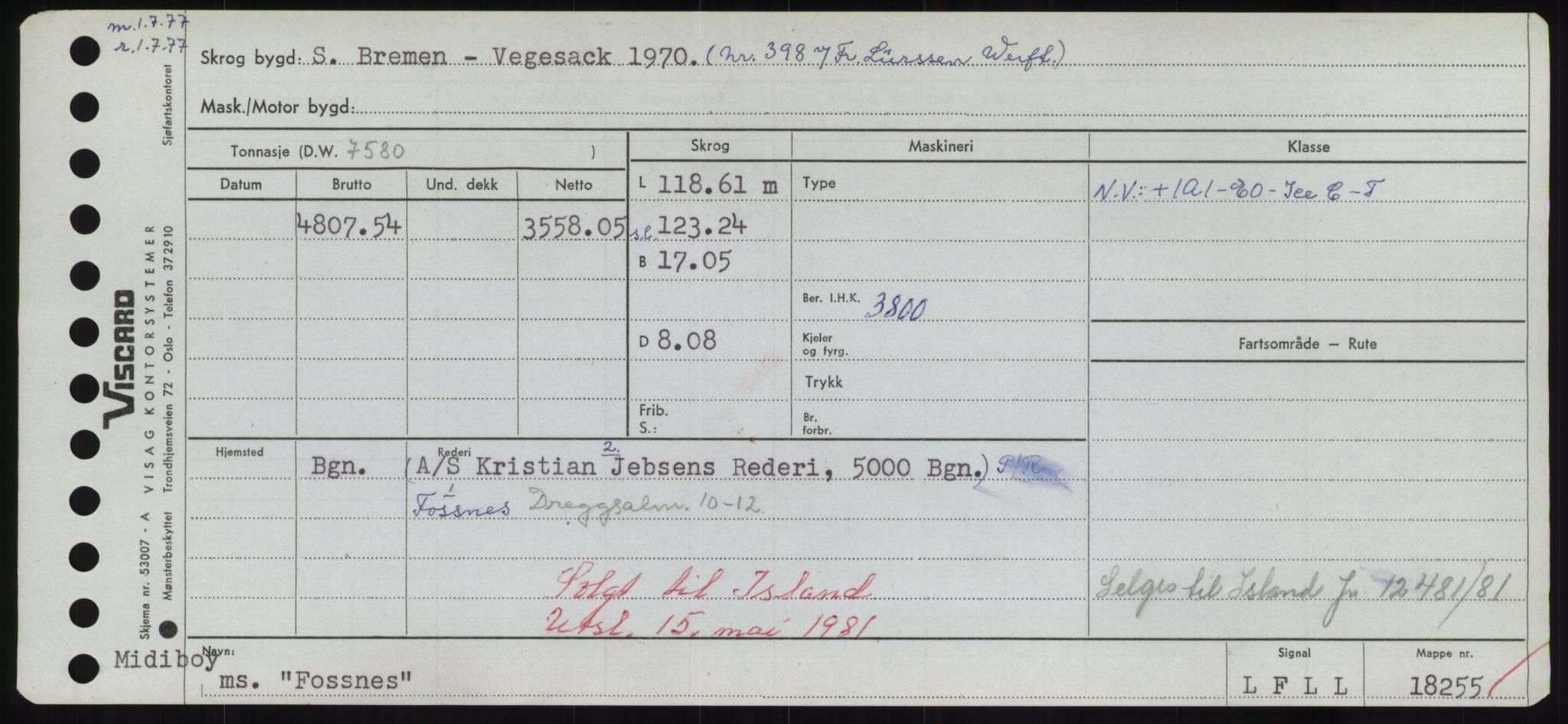 Sjøfartsdirektoratet med forløpere, Skipsmålingen, AV/RA-S-1627/H/Hd/L0011: Fartøy, Fla-Får, p. 229