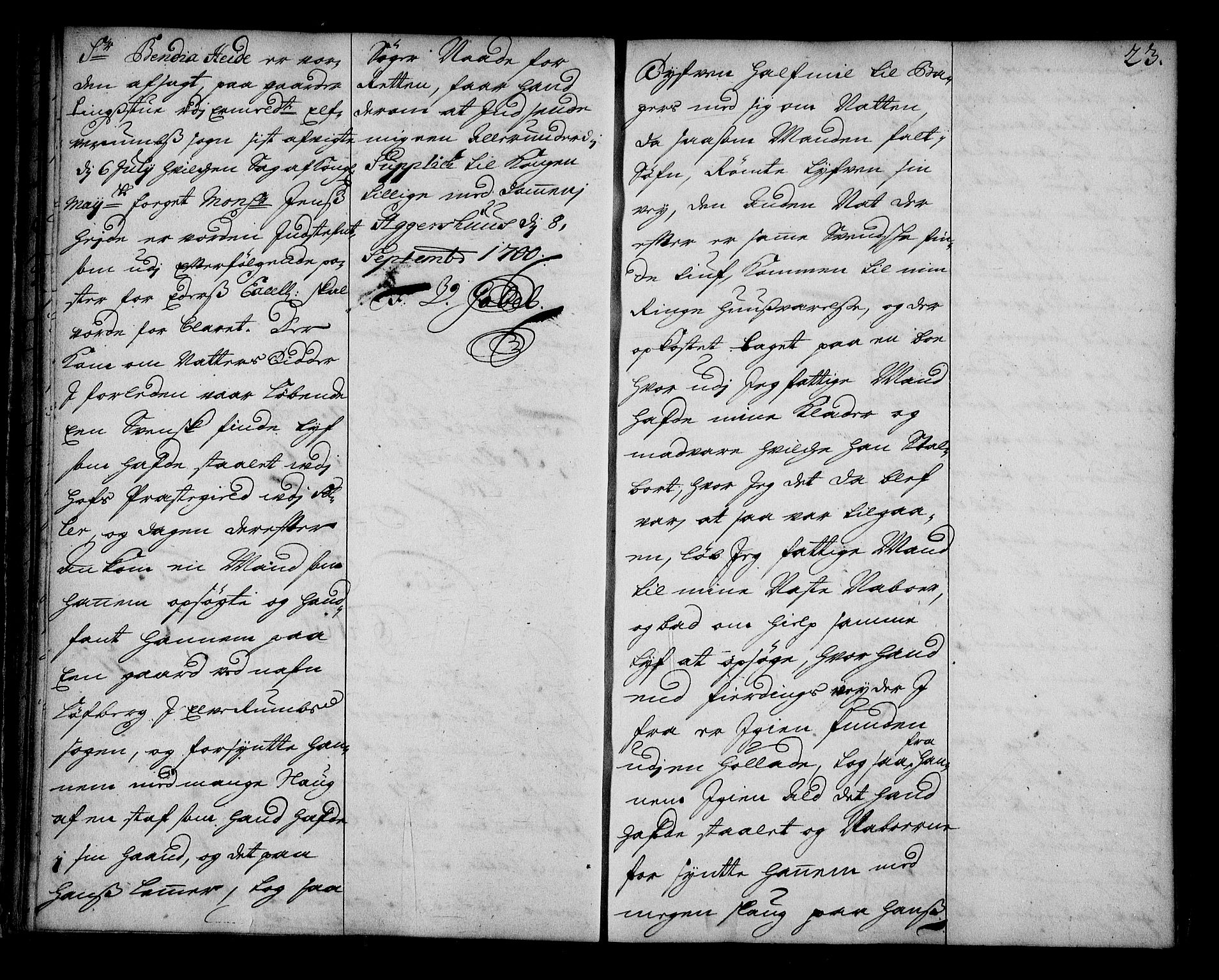 Stattholderembetet 1572-1771, AV/RA-EA-2870/Ae/L0012: Supplikasjons- og resolusjonsprotokoll, 1700, p. 22b-23a