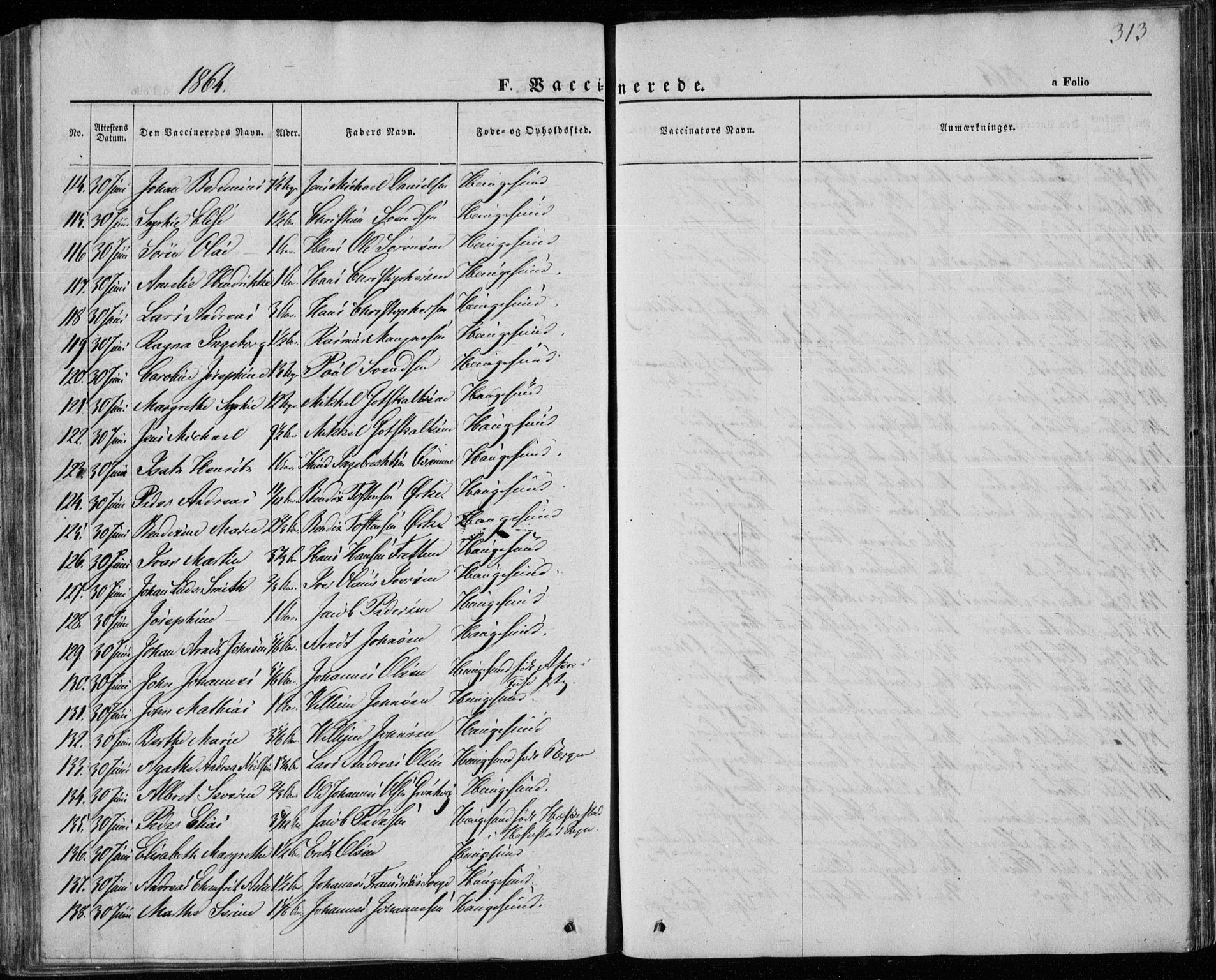 Torvastad sokneprestkontor, AV/SAST-A -101857/H/Ha/Haa/L0011: Parish register (official) no. A 11, 1857-1866, p. 313