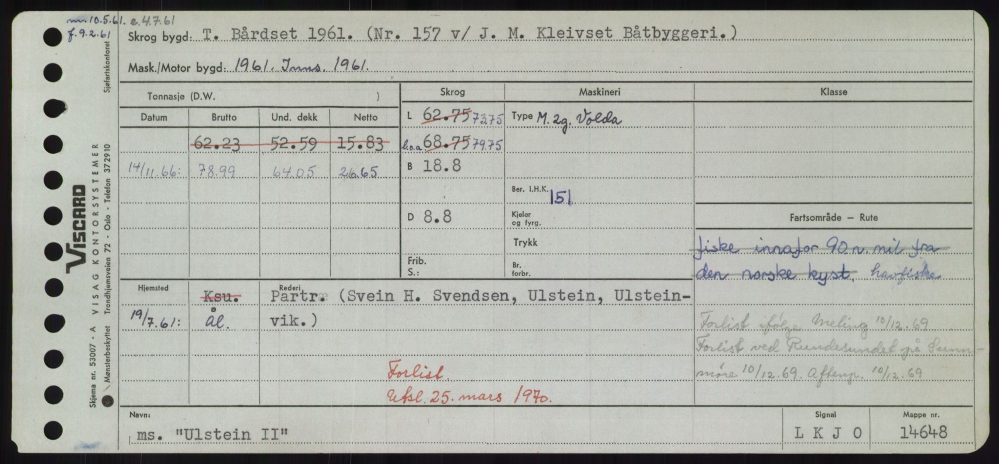 Sjøfartsdirektoratet med forløpere, Skipsmålingen, RA/S-1627/H/Hd/L0040: Fartøy, U-Ve, p. 69