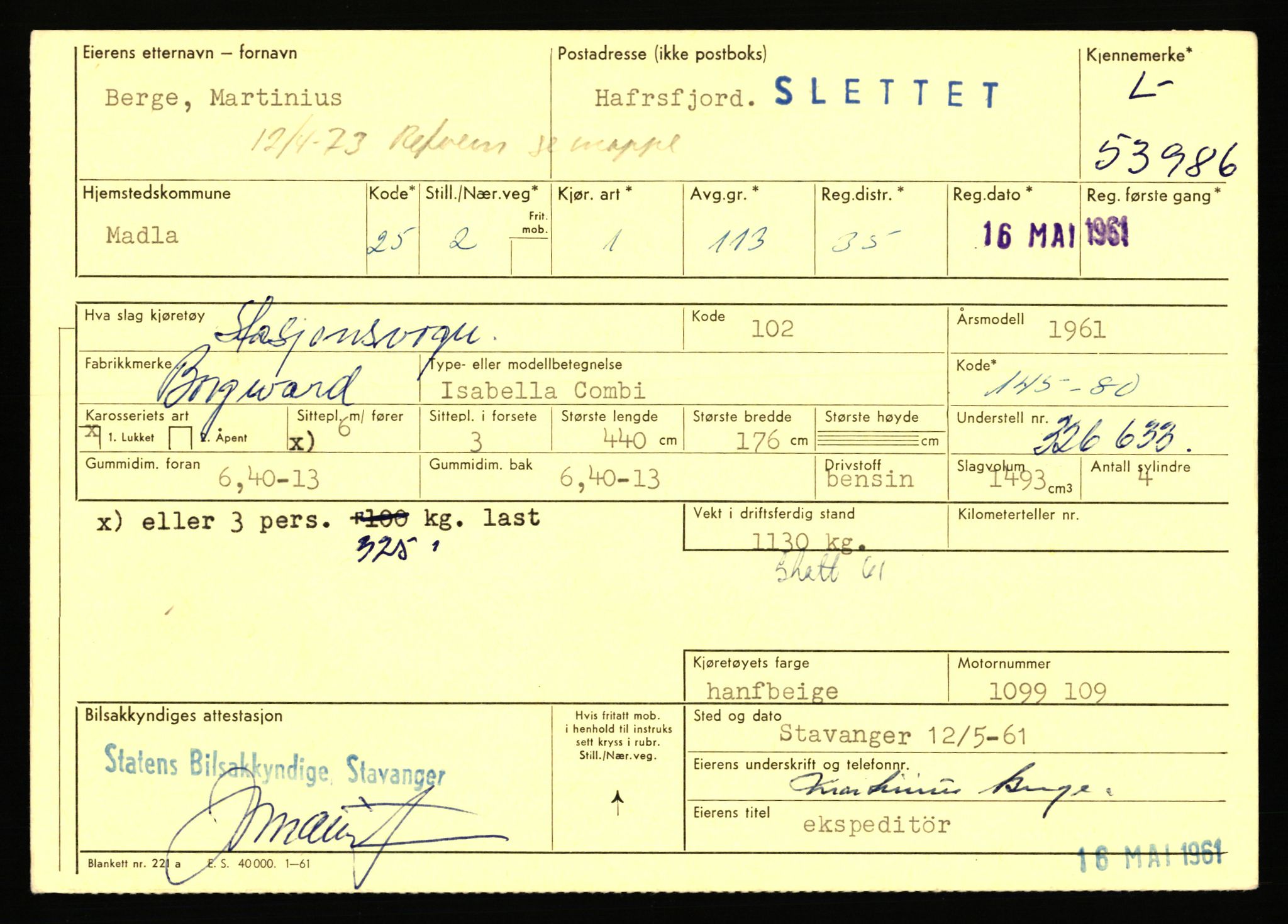 Stavanger trafikkstasjon, AV/SAST-A-101942/0/F/L0053: L-52900 - L-54199, 1930-1971, p. 2429