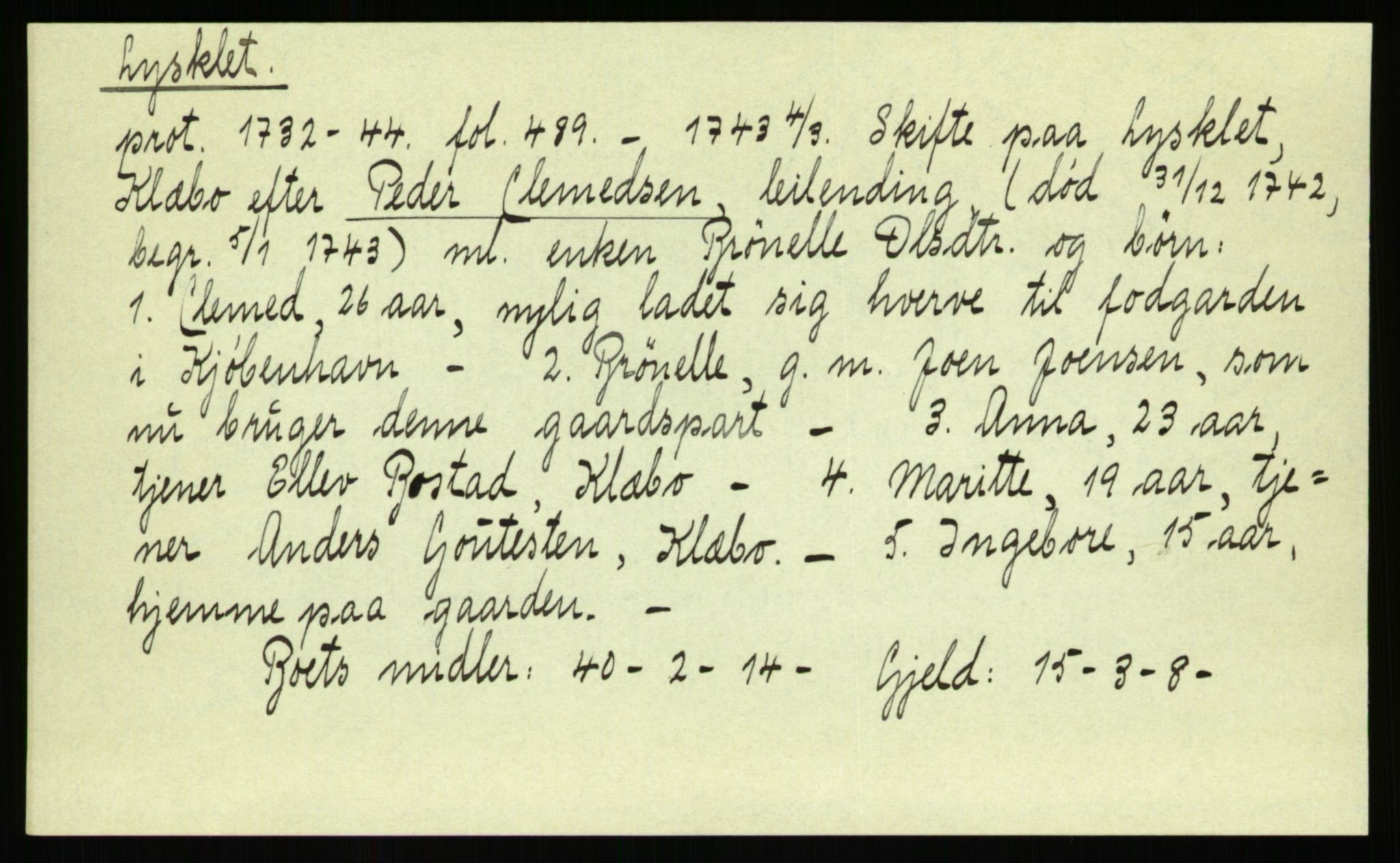 Strinda og Selbu sorenskriveri, AV/SAT-A-0015/3, 1700-1766, p. 843