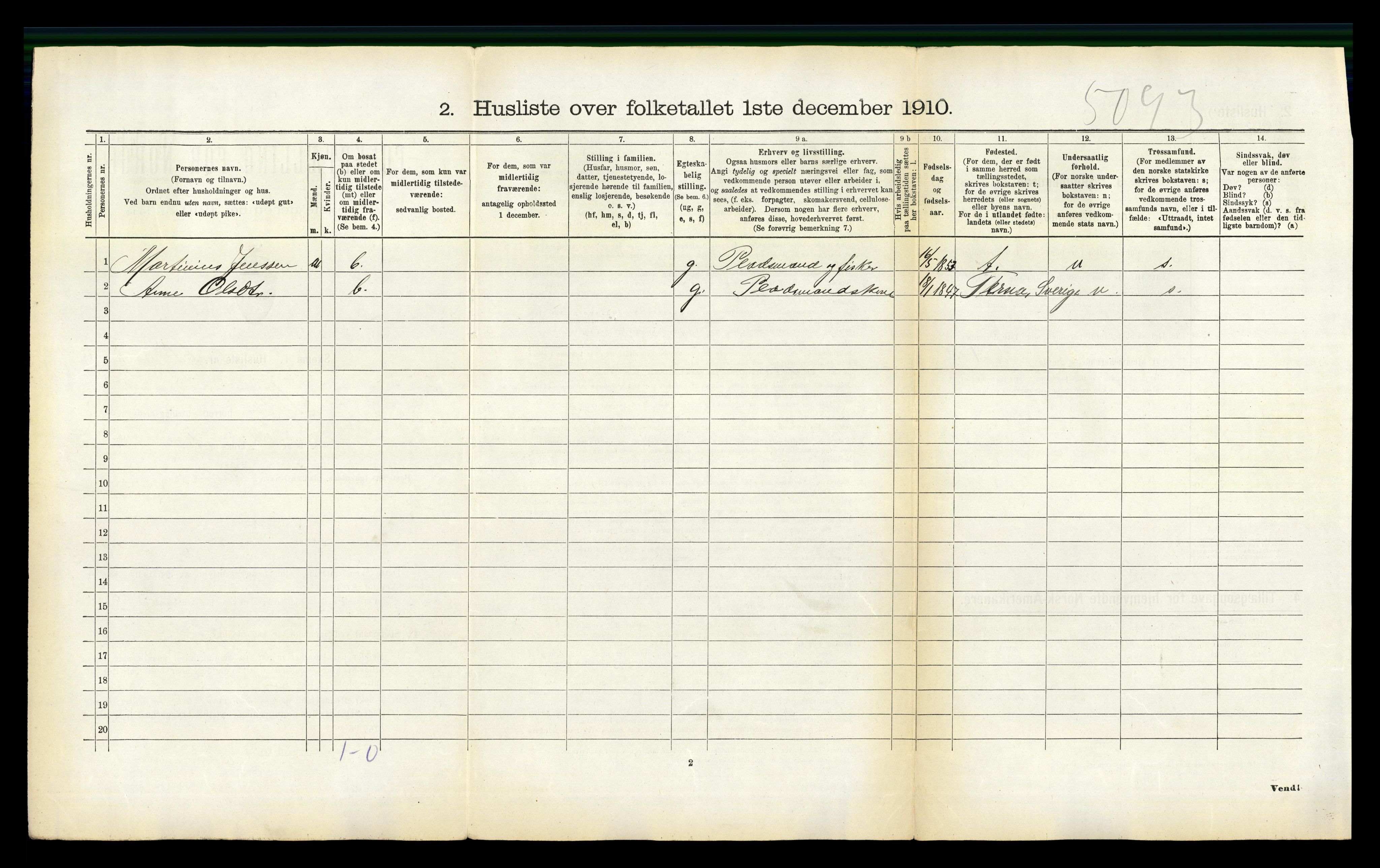 RA, 1910 census for Lurøy, 1910, p. 671