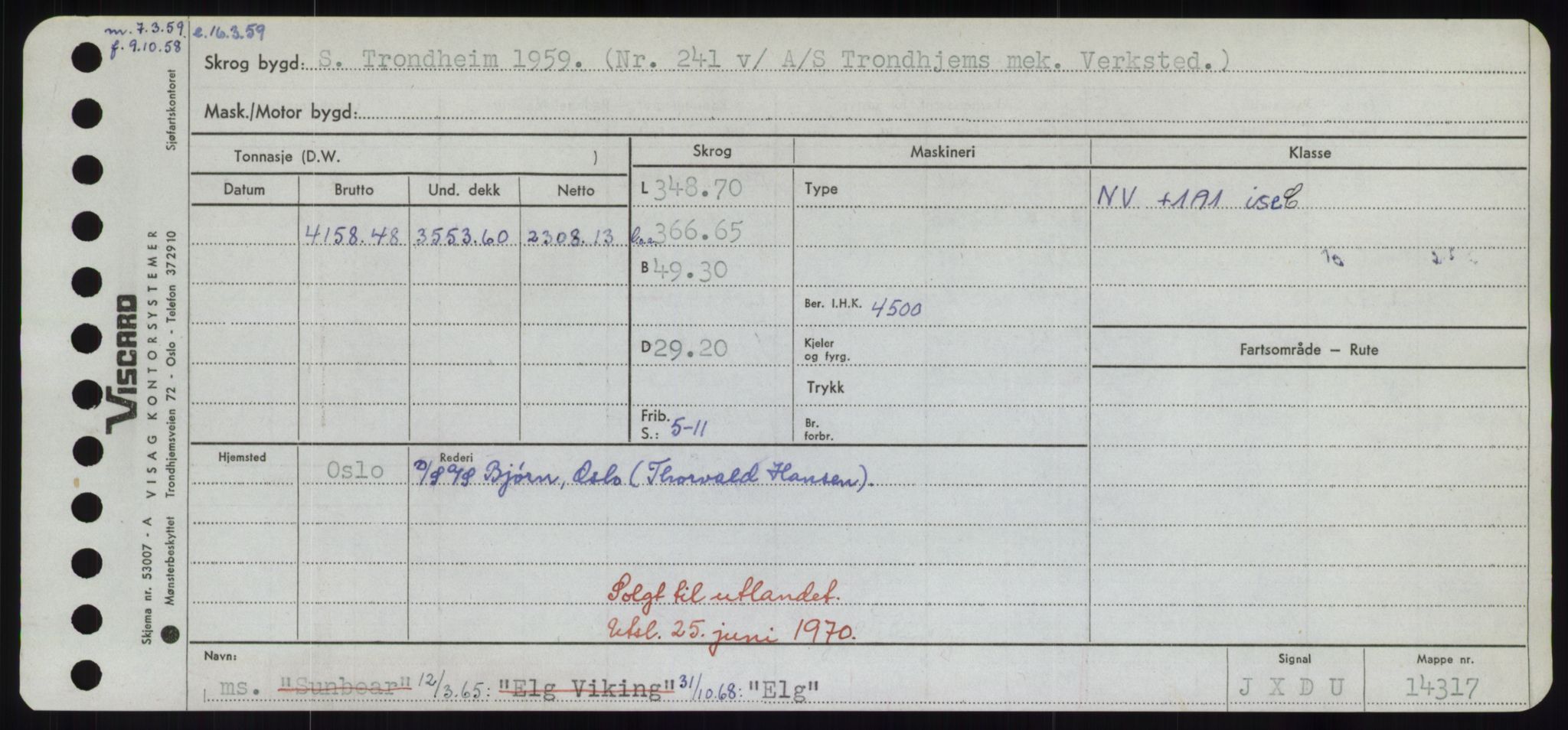 Sjøfartsdirektoratet med forløpere, Skipsmålingen, RA/S-1627/H/Hd/L0009: Fartøy, E, p. 247