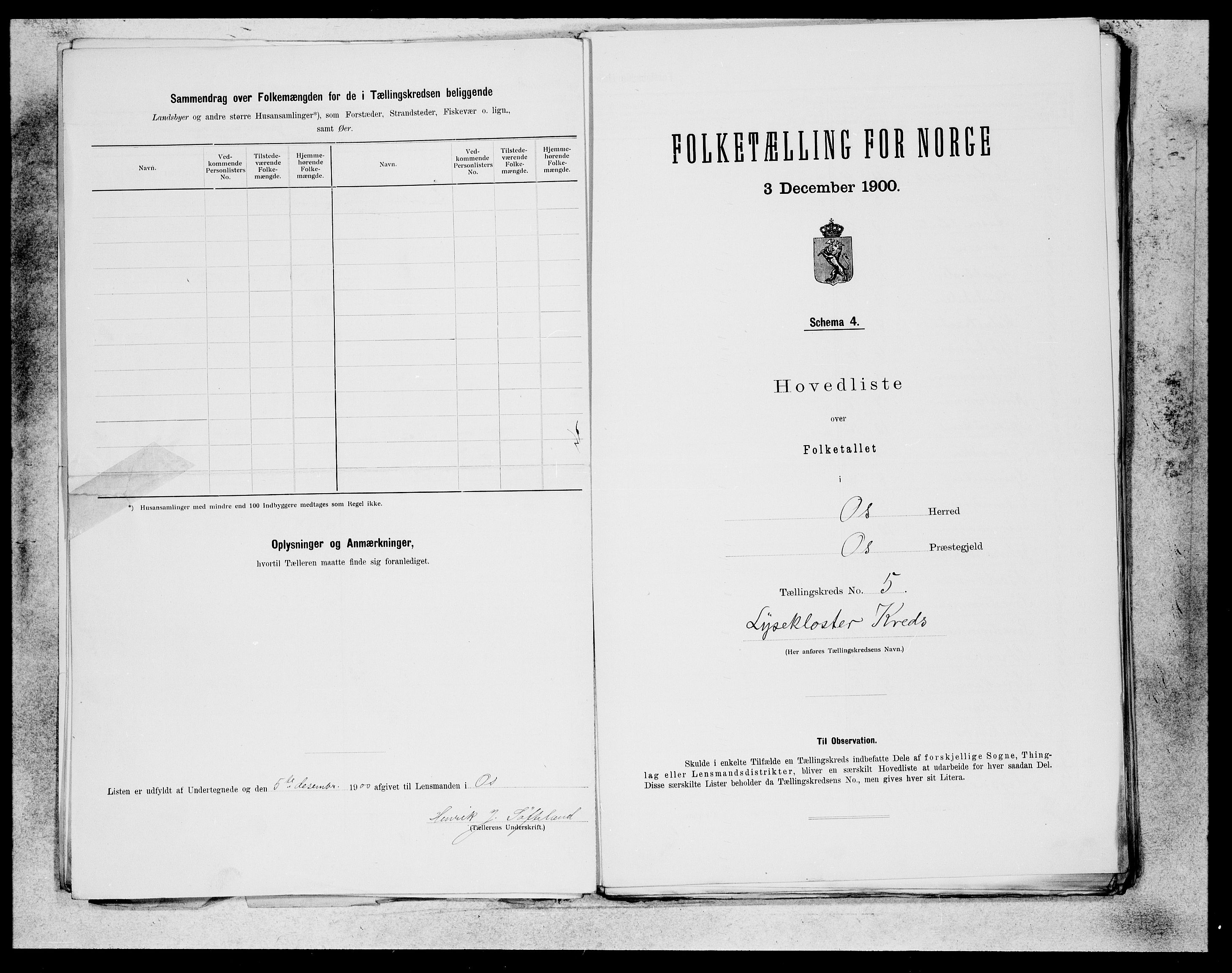 SAB, 1900 census for Os, 1900, p. 9