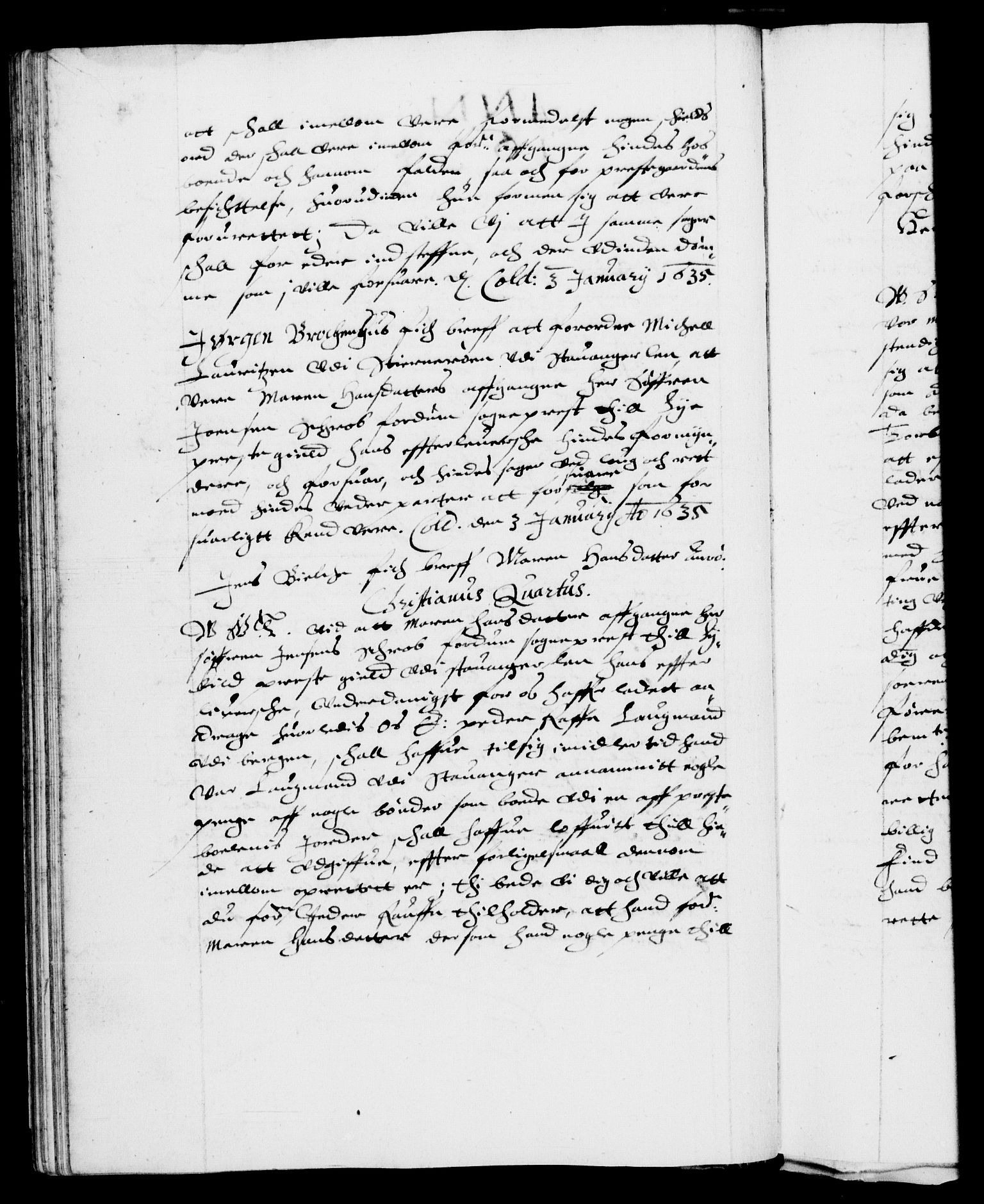 Danske Kanselli 1572-1799, RA/EA-3023/F/Fc/Fca/Fcab/L0006: Norske tegnelser (mikrofilm), 1634-1639, p. 45b
