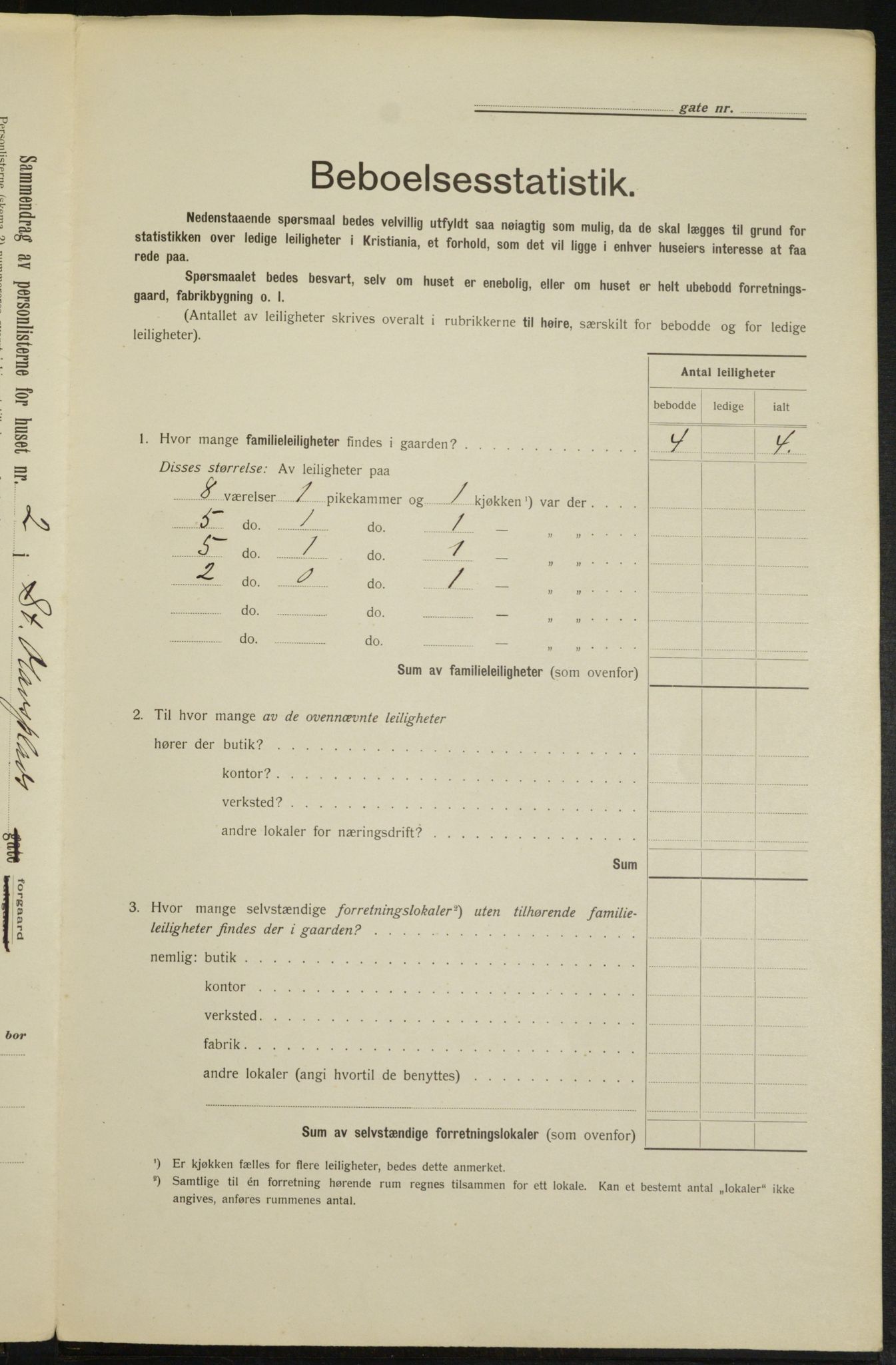 OBA, Municipal Census 1913 for Kristiania, 1913, p. 88375