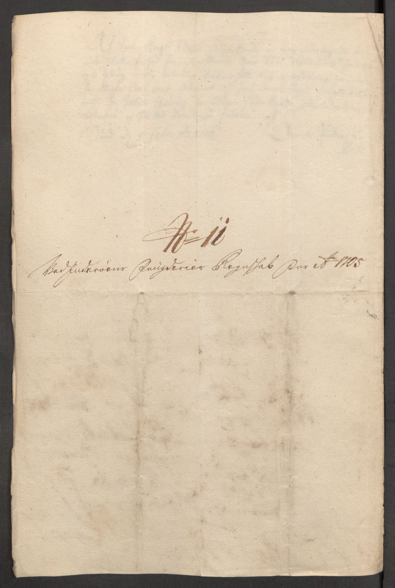 Rentekammeret inntil 1814, Reviderte regnskaper, Fogderegnskap, RA/EA-4092/R63/L4314: Fogderegnskap Inderøy, 1705, p. 162