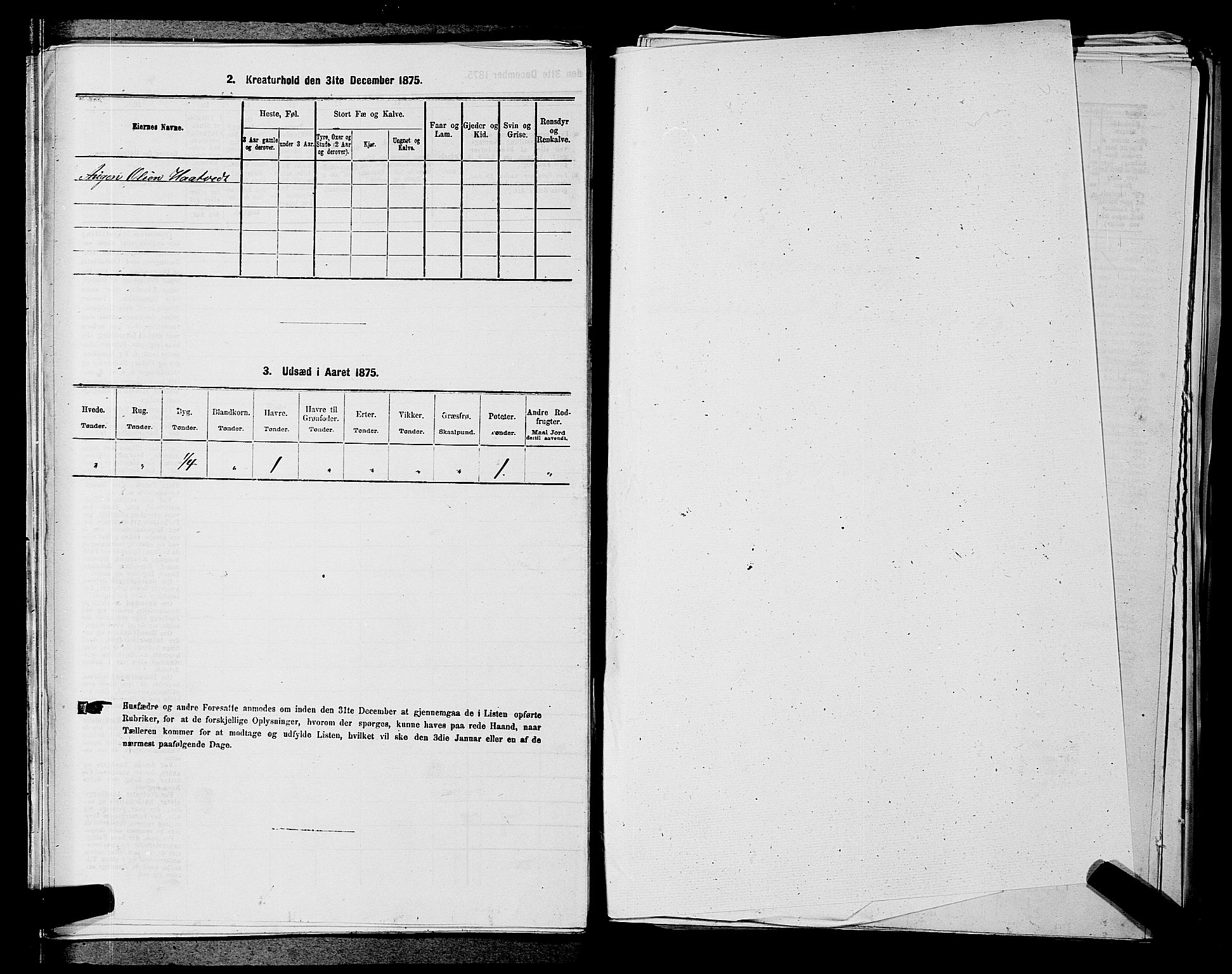 SAKO, 1875 census for 0822P Sauherad, 1875, p. 1358